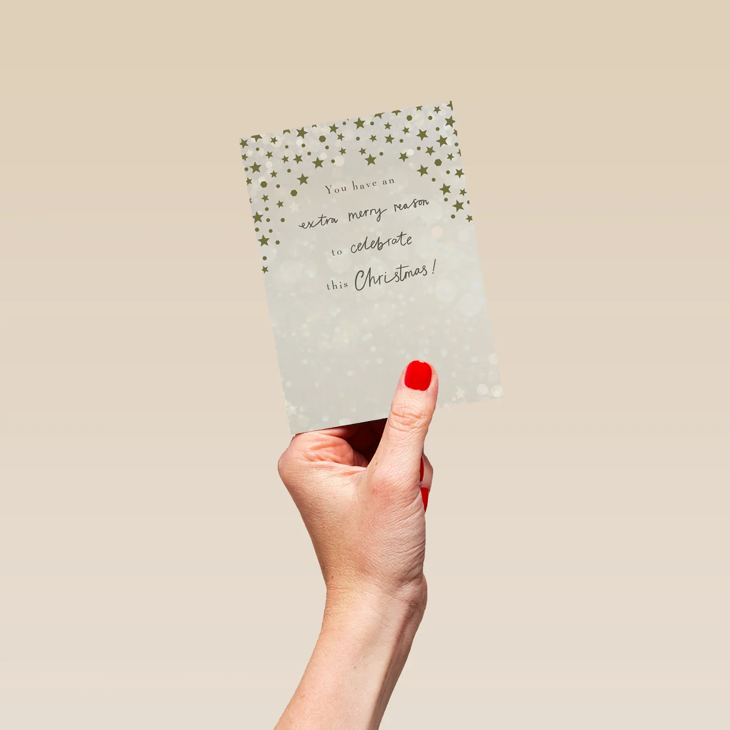 Personalised Stars Celebration Christmas Card - Image 4