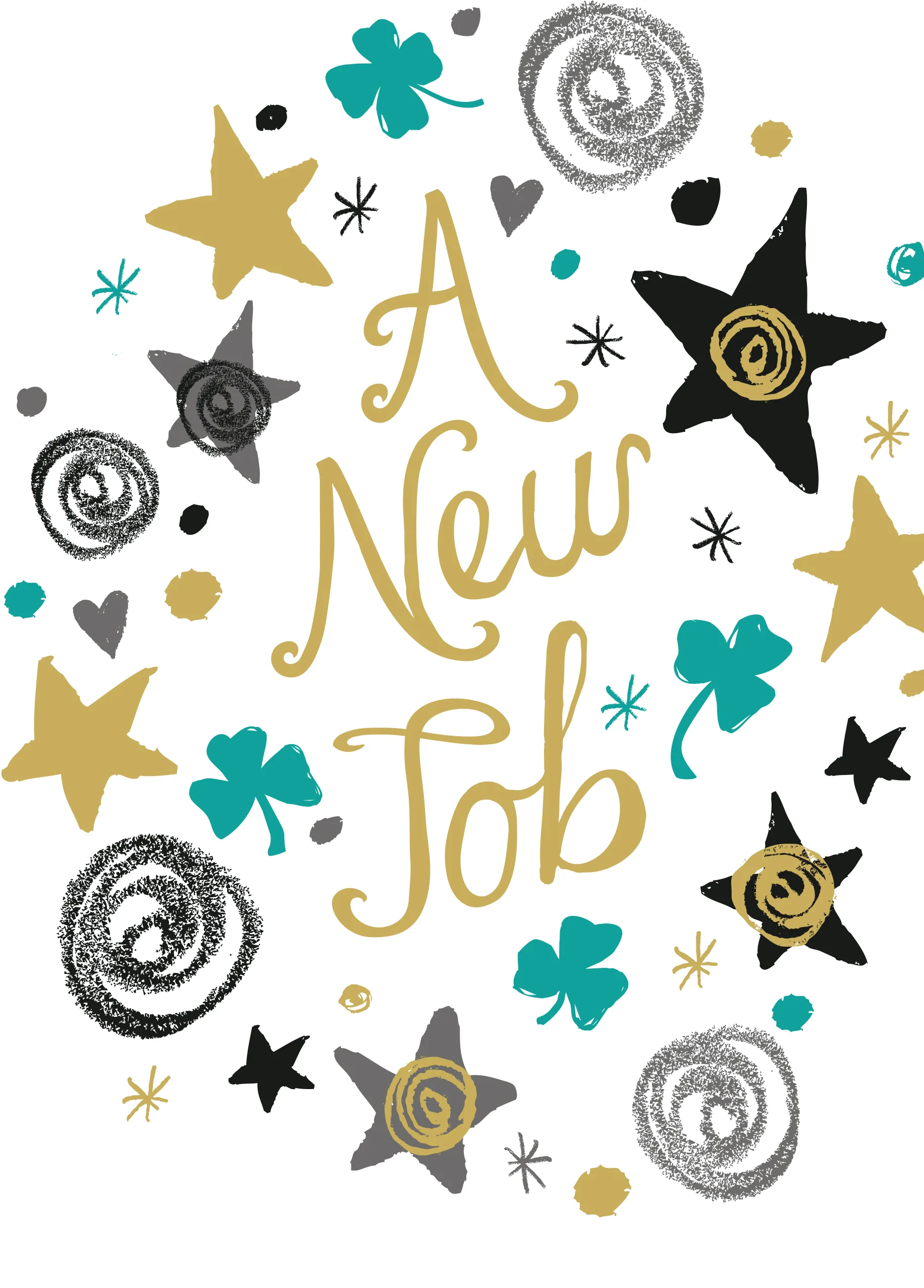 Personalised Stars New Job Card