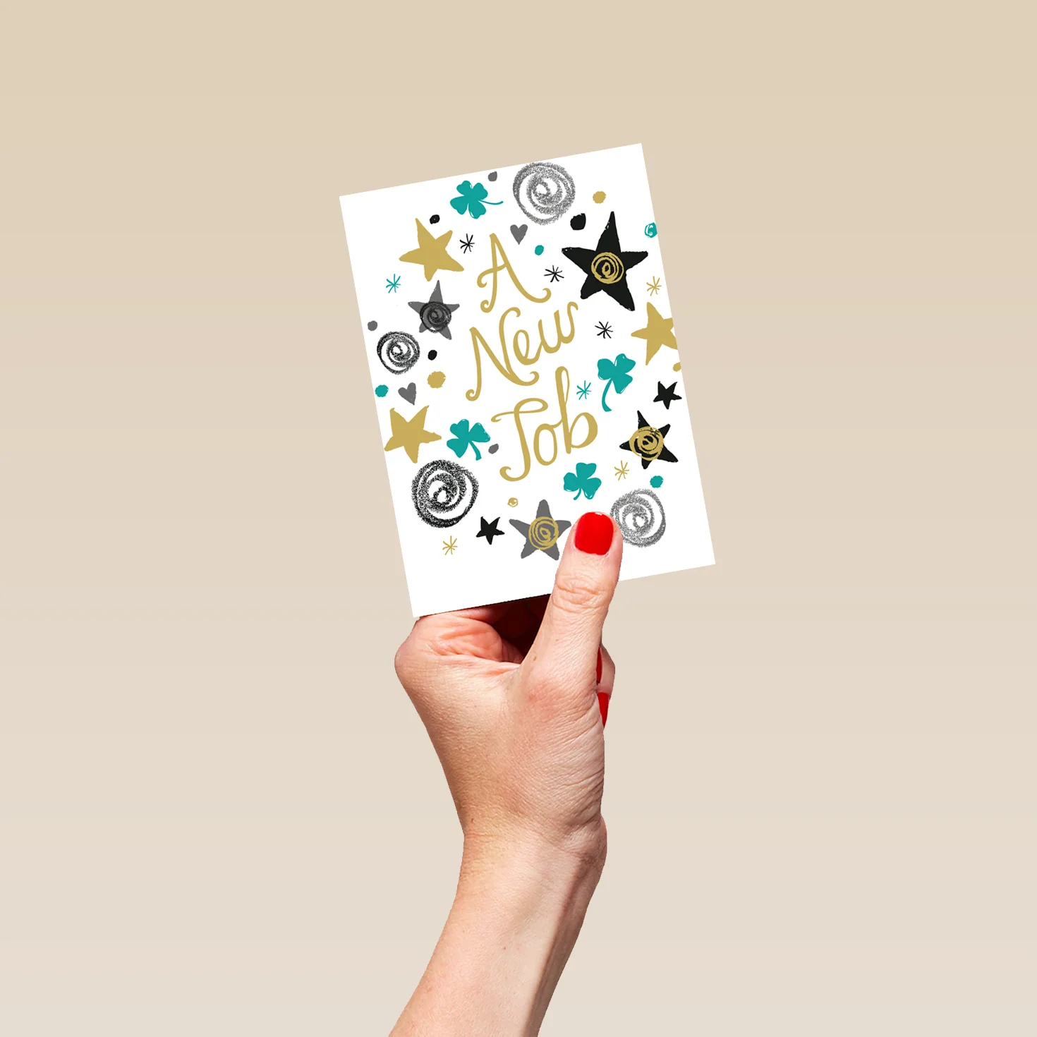 Personalised Stars New Job Card - Image 4