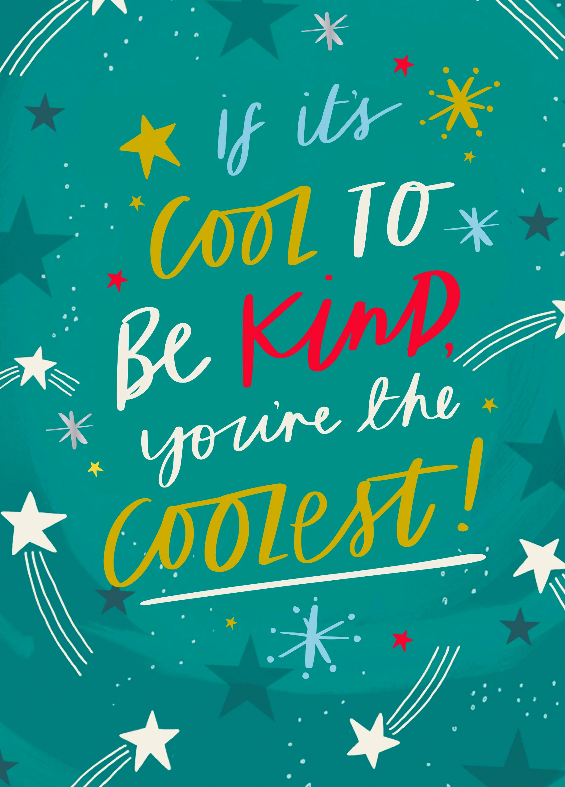Personalised State Of Kind Cool Stars Christmas Card