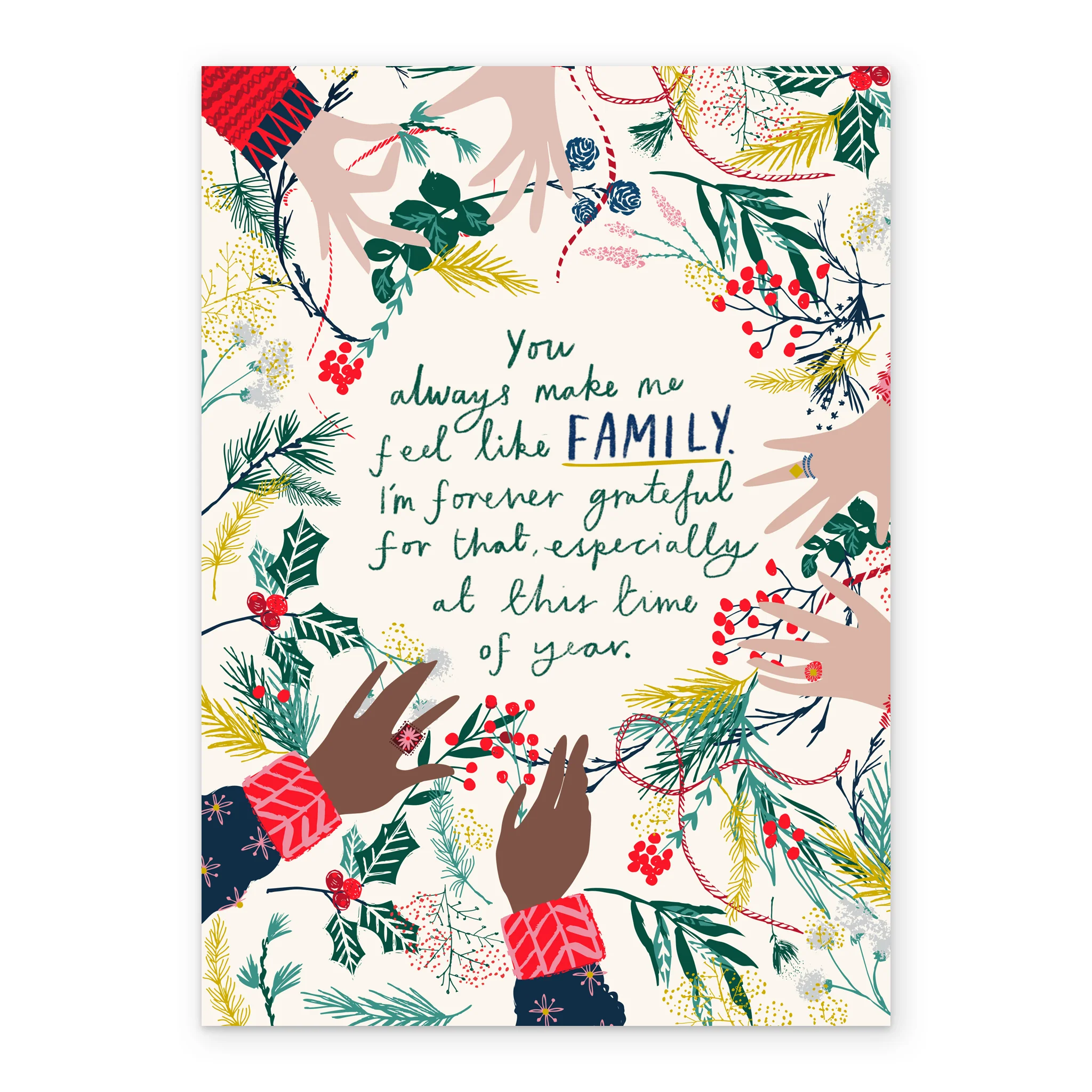Personalised State Of Kind Family Together Christmas Card - Image 2