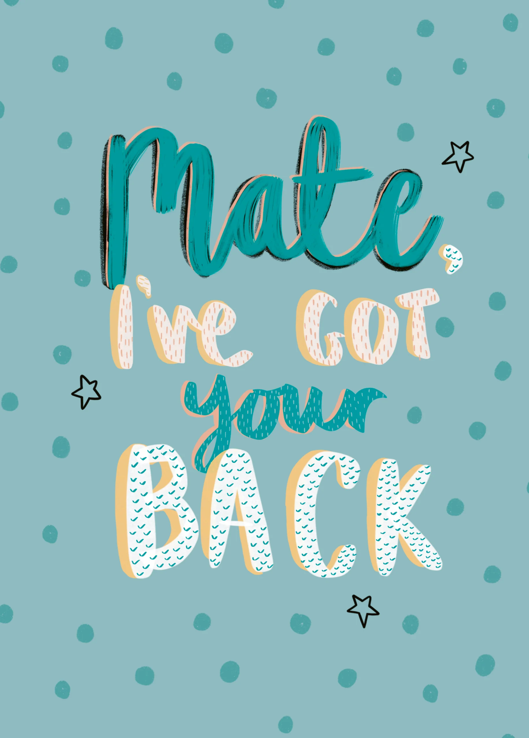Personalised State Of Kind Support Mental Health Card