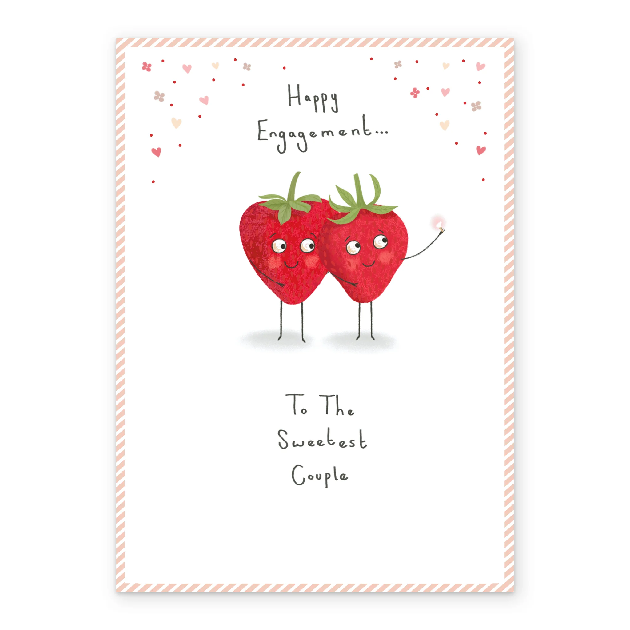Personalised Strawberries Engagement Card - Image 2
