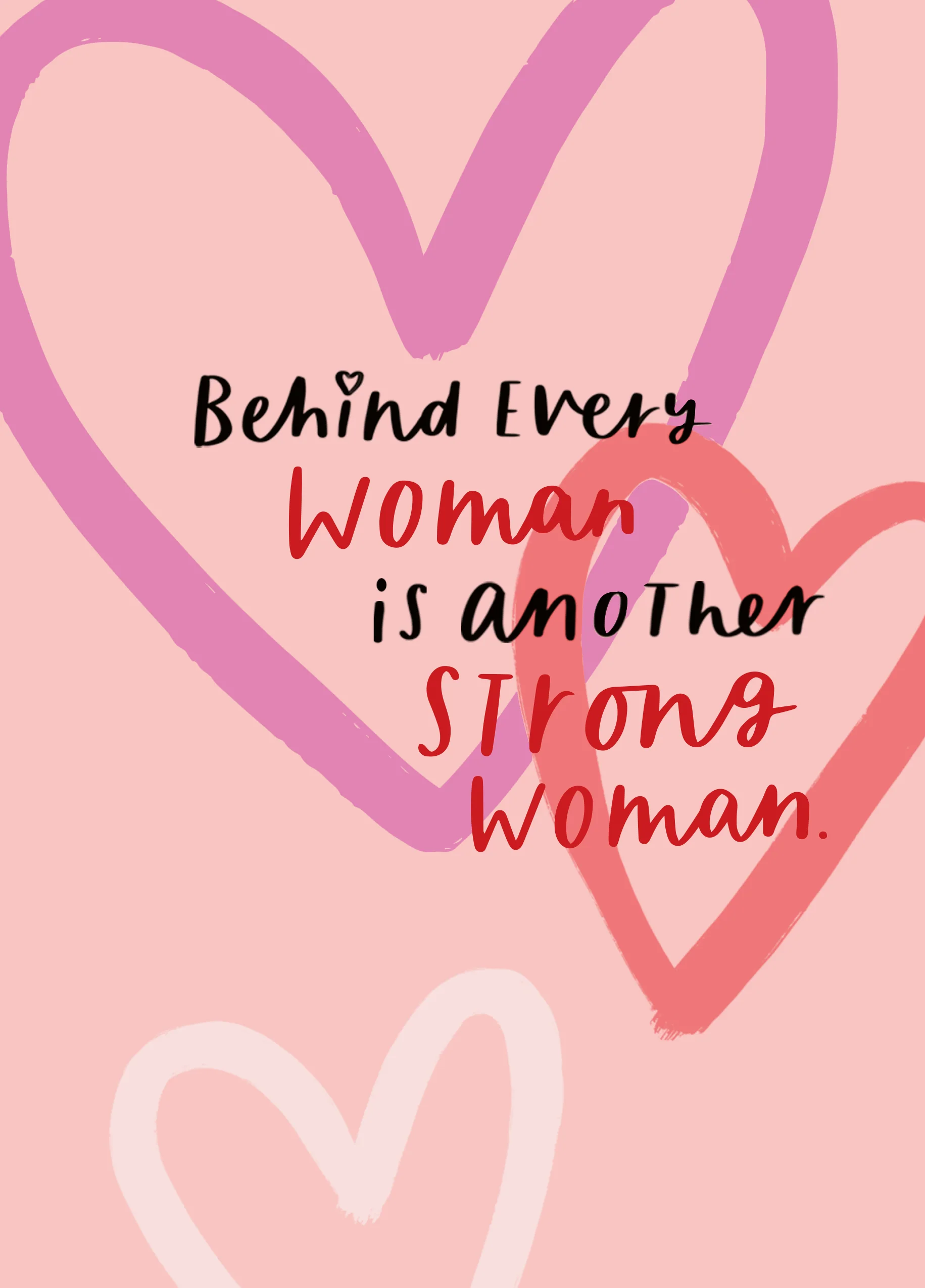 Personalised Strong Woman Friend Galentine's Day Card