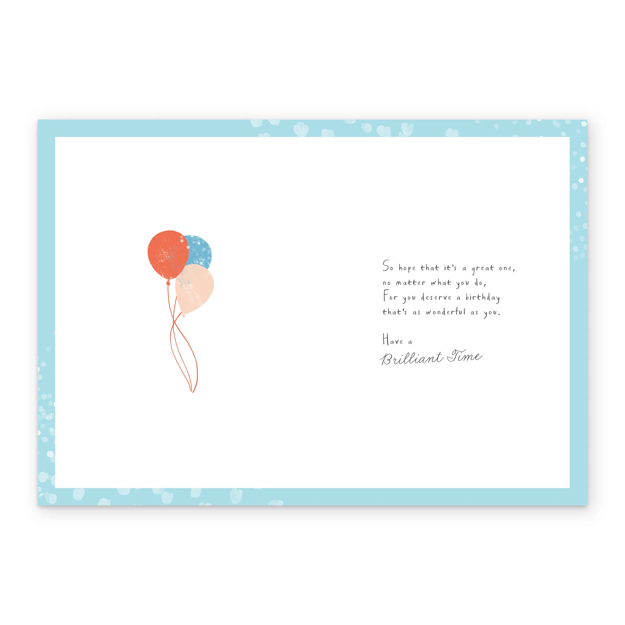 Personalised Sugared Almonds Birthday Card for Brother - Balloon Design - Image 3