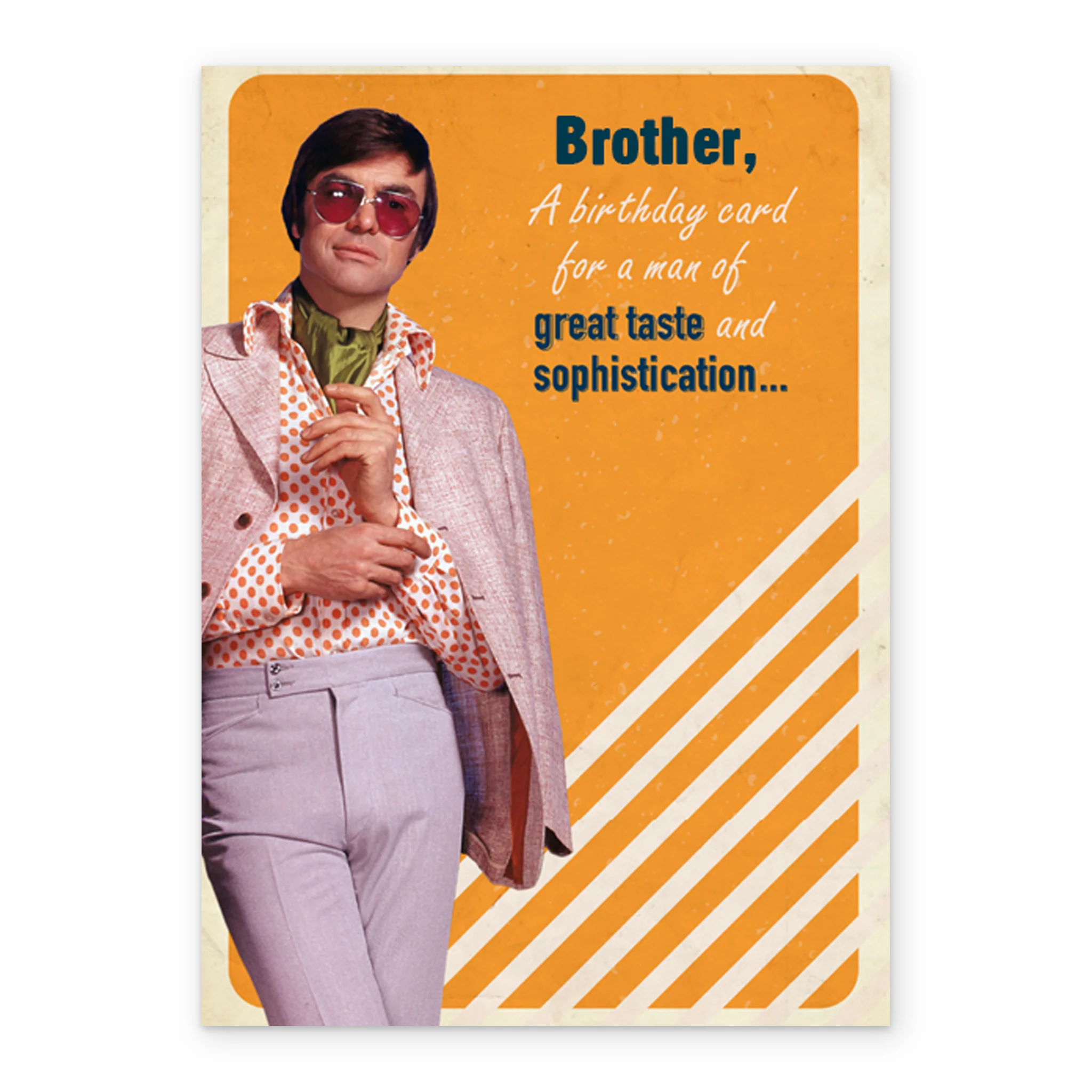 Personalised Suit & Sunglasses Brother Birthday Card - Image 2