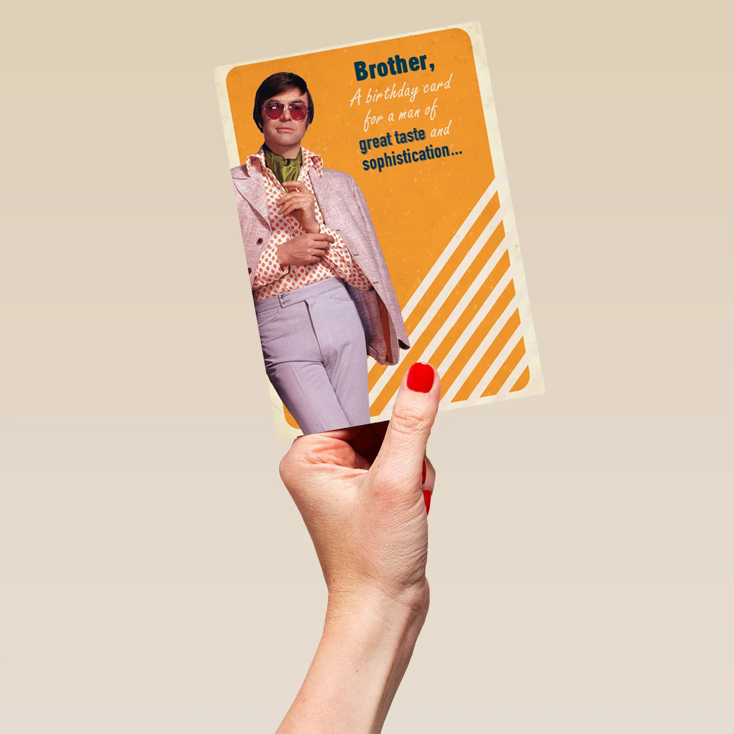 Personalised Suit & Sunglasses Brother Birthday Card - Image 5