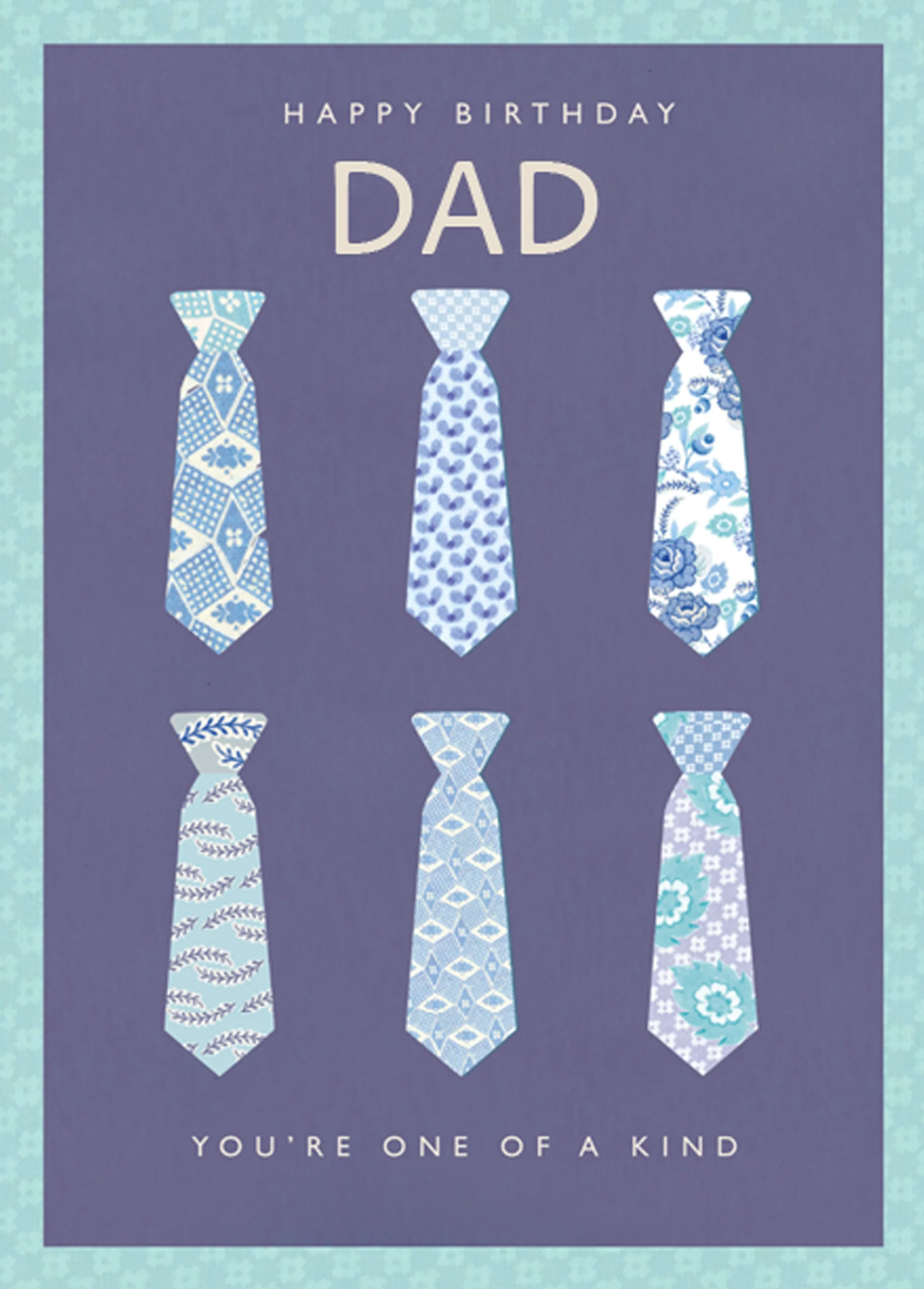 Personalised Suit & Tie Pattern Dad Card