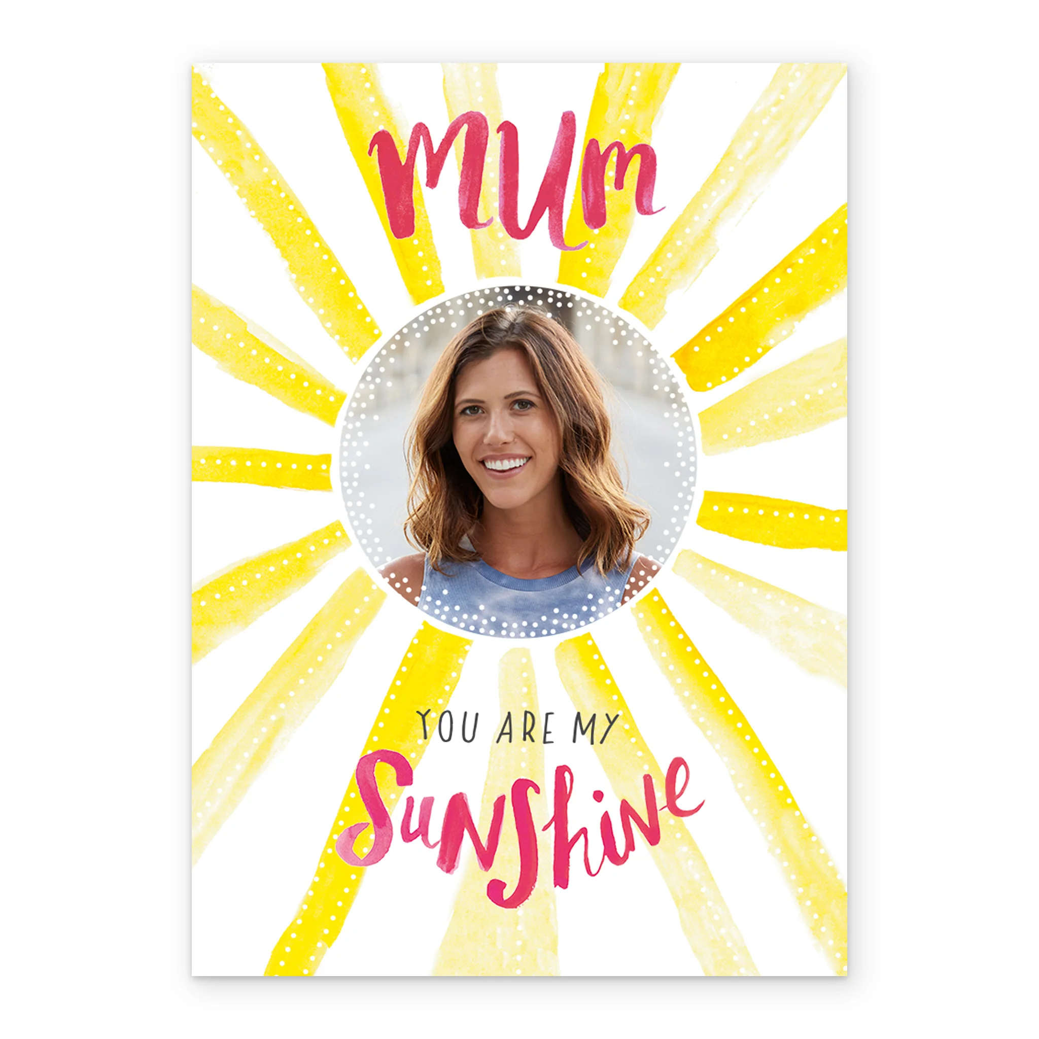 Personalised Sunshine Design For Mum Photo Card - Image 2