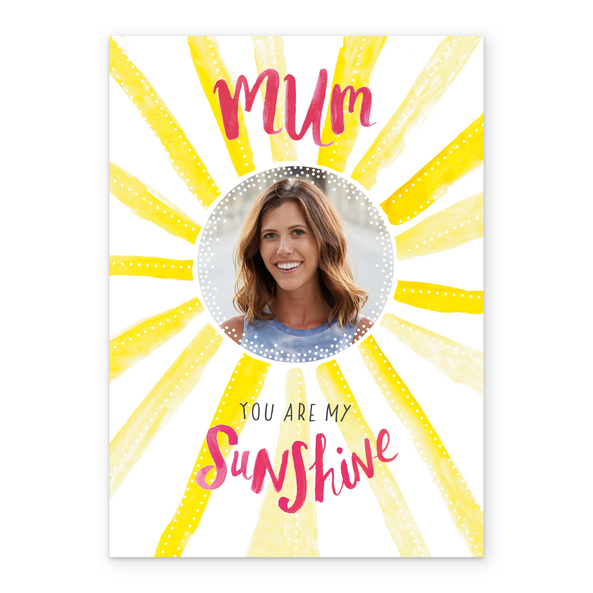 Personalised Sunshine Mother's Day Photo Upload Card For Mum - Image 2