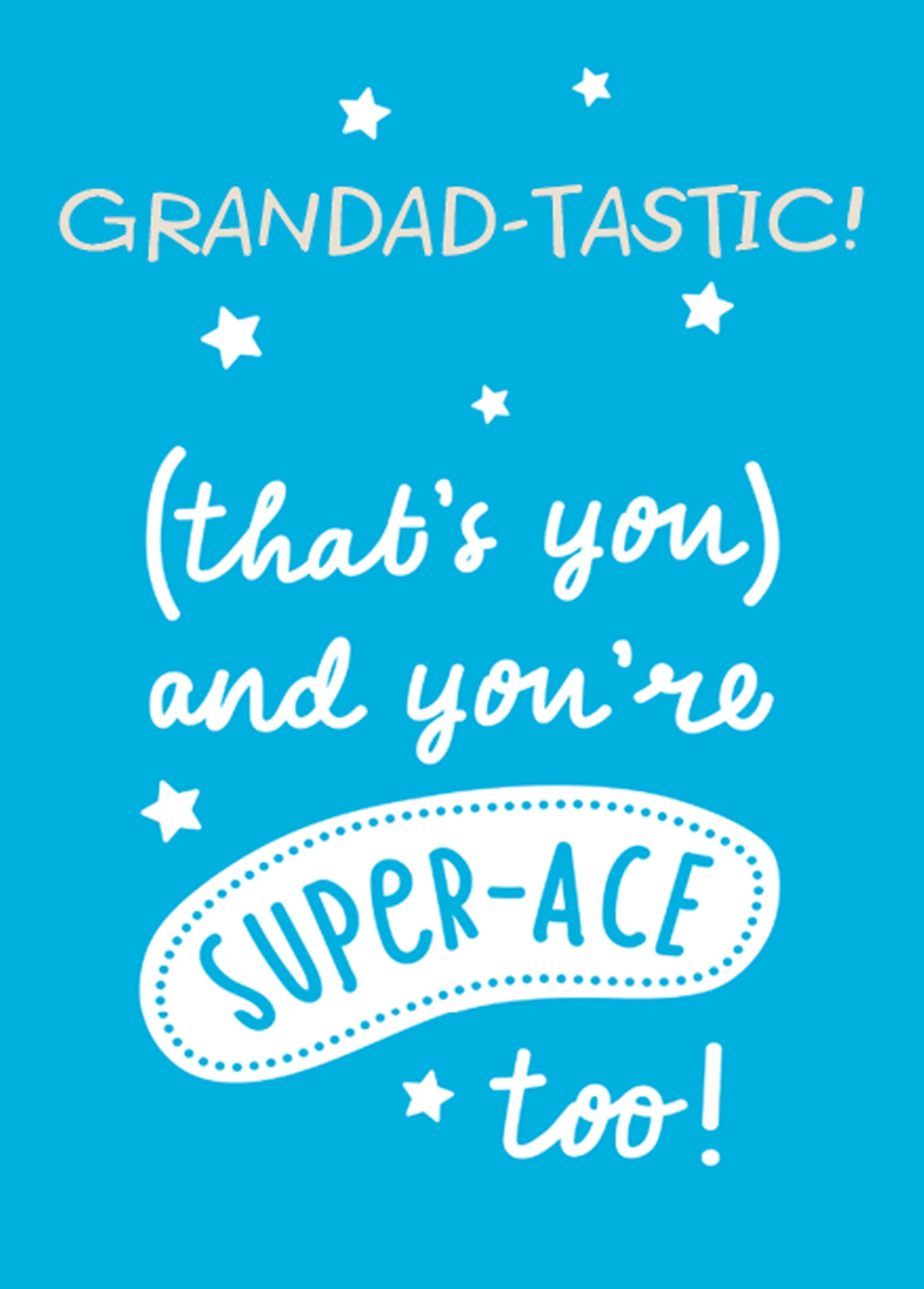 Personalised Super Ace Grandad Father's Day Card
