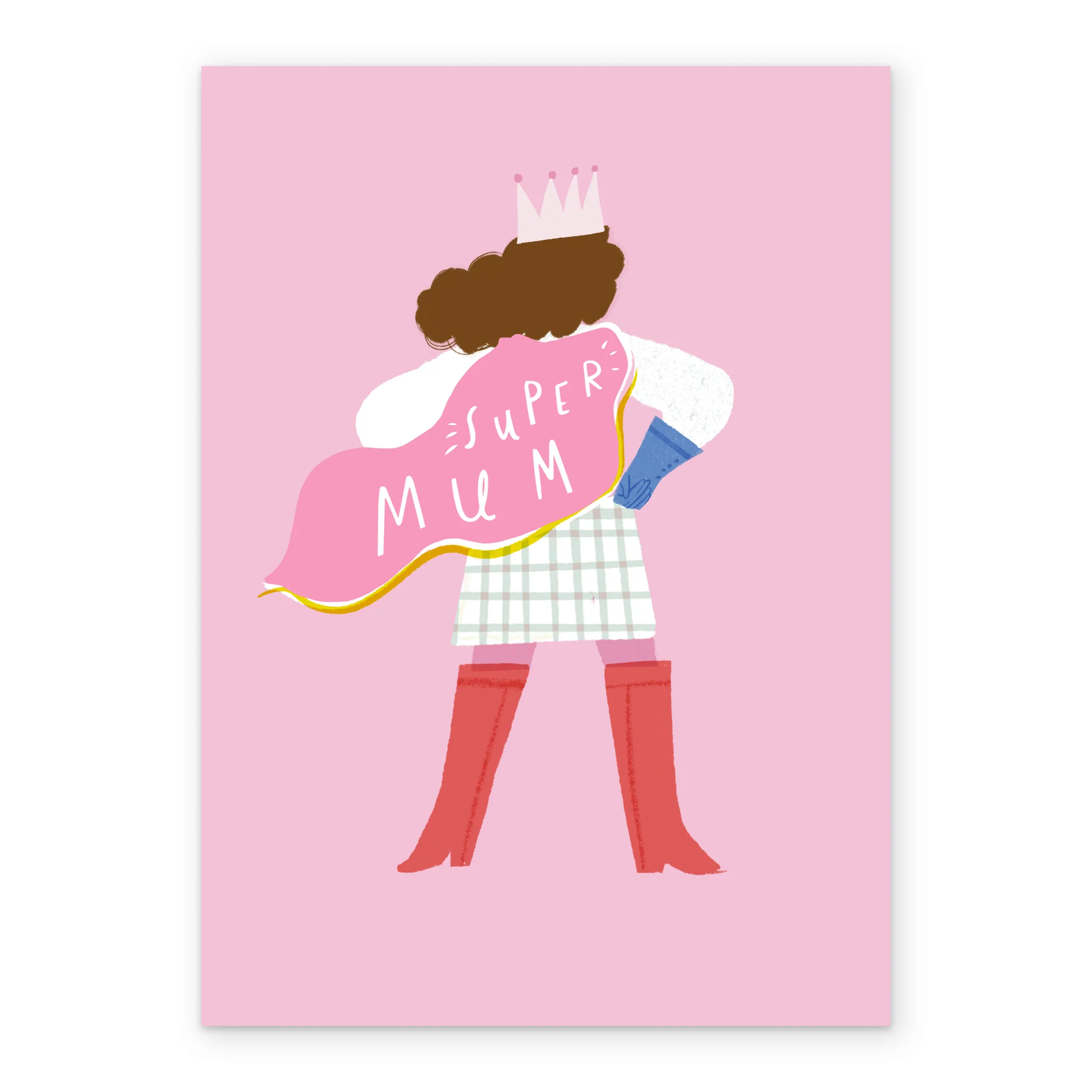 Personalised Super Mum Cape & Crown Mother's Day Card - Image 2