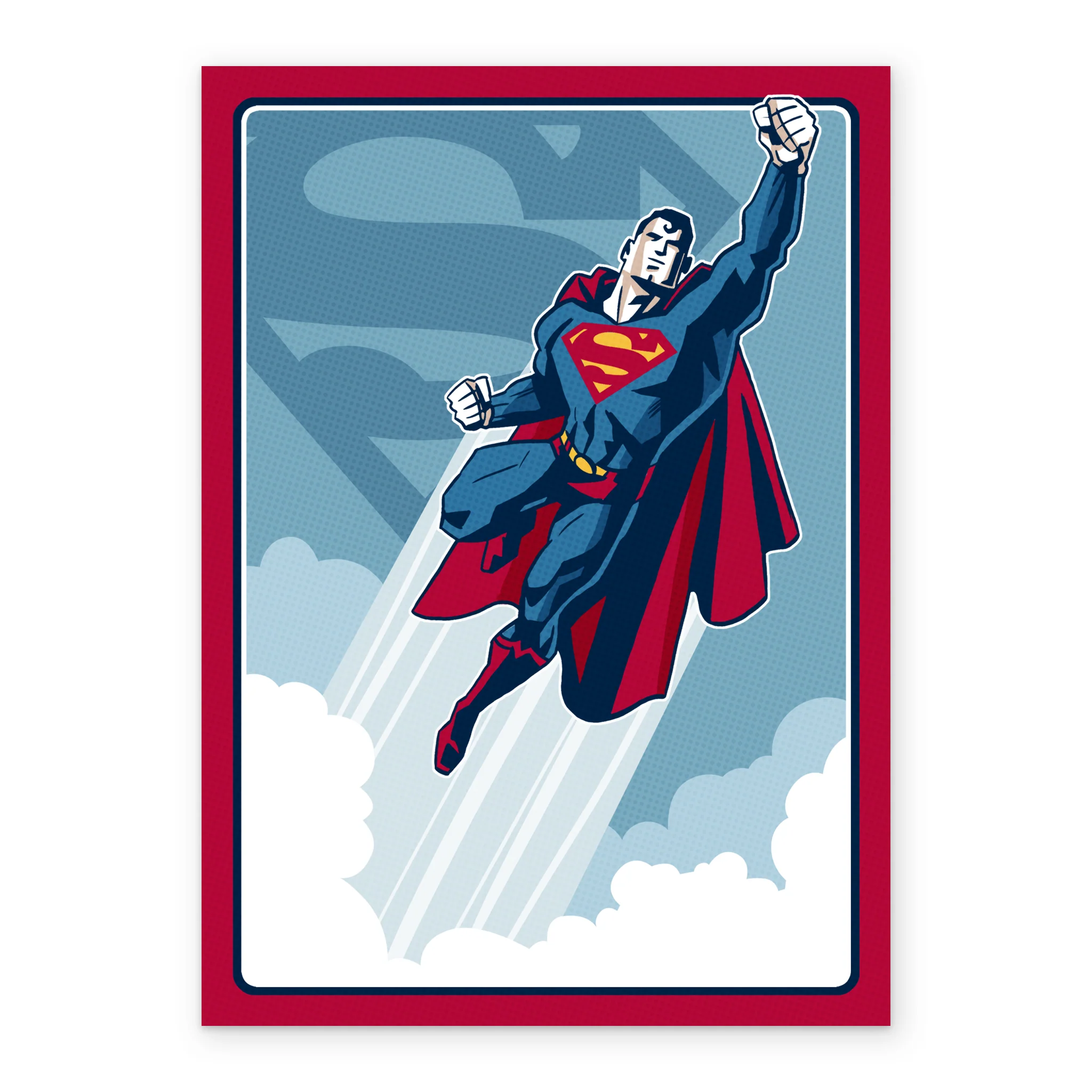 Personalised Superman 'Real Hero' Illustrated Birthday Card - Image 2