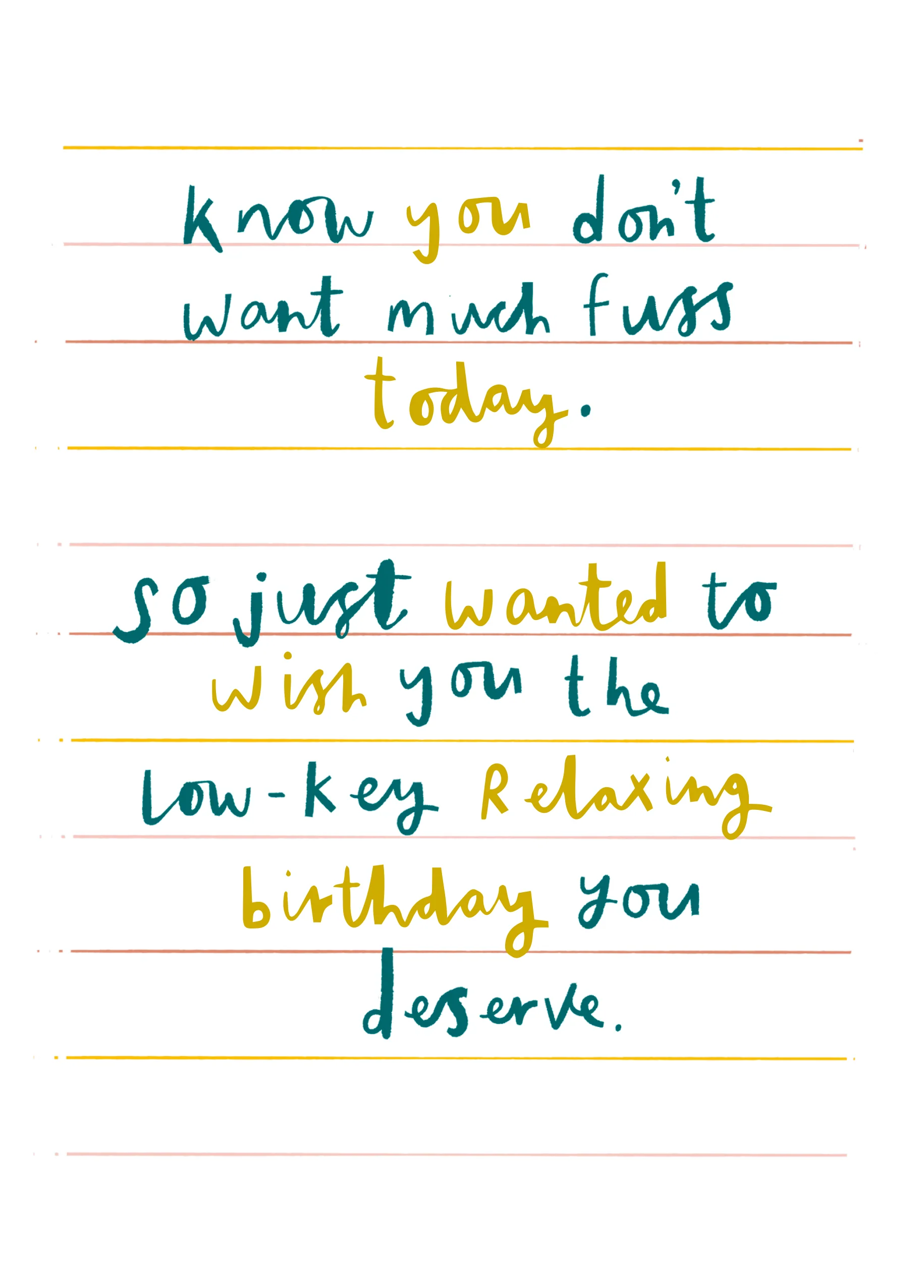 Personalised Supportive Words Card