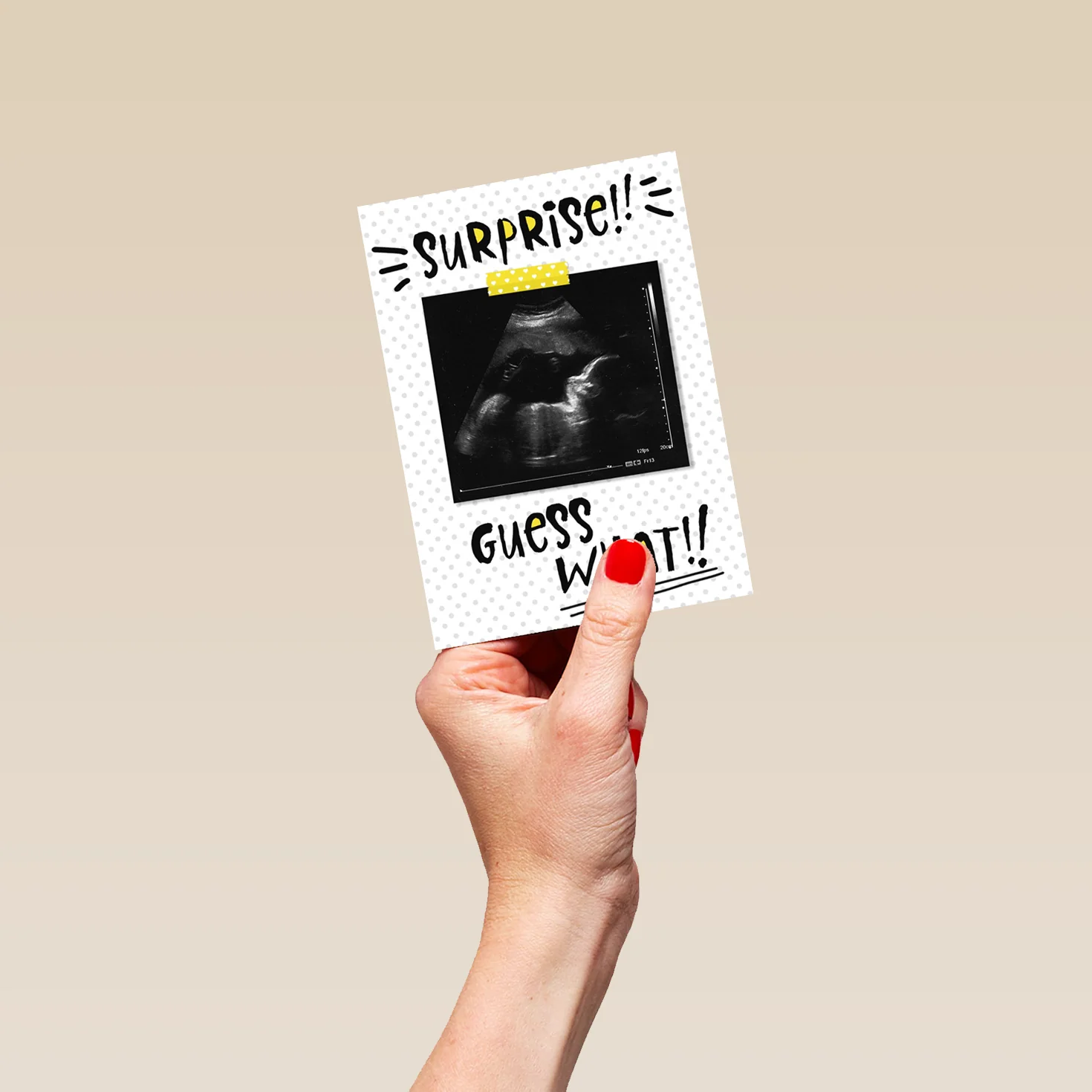 Personalised Surprise Guess What!? Pregnancy Photo Card - Image 4