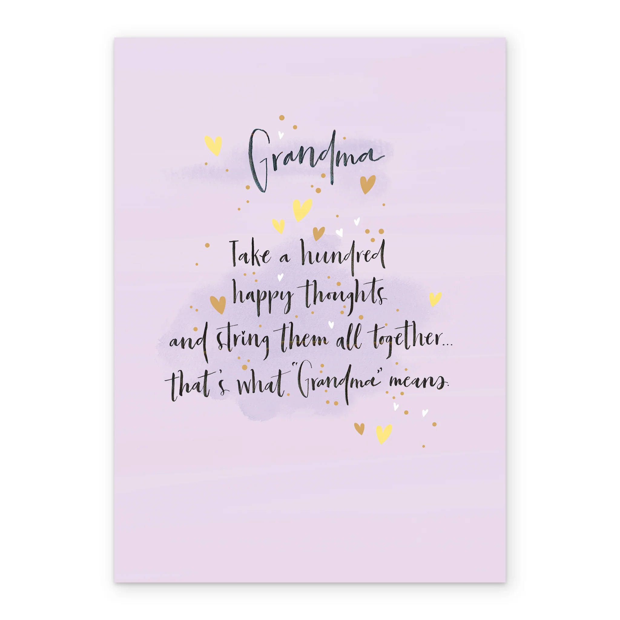Personalised Sweet Message Hearts Birthday Card For Grandma - Image 2
