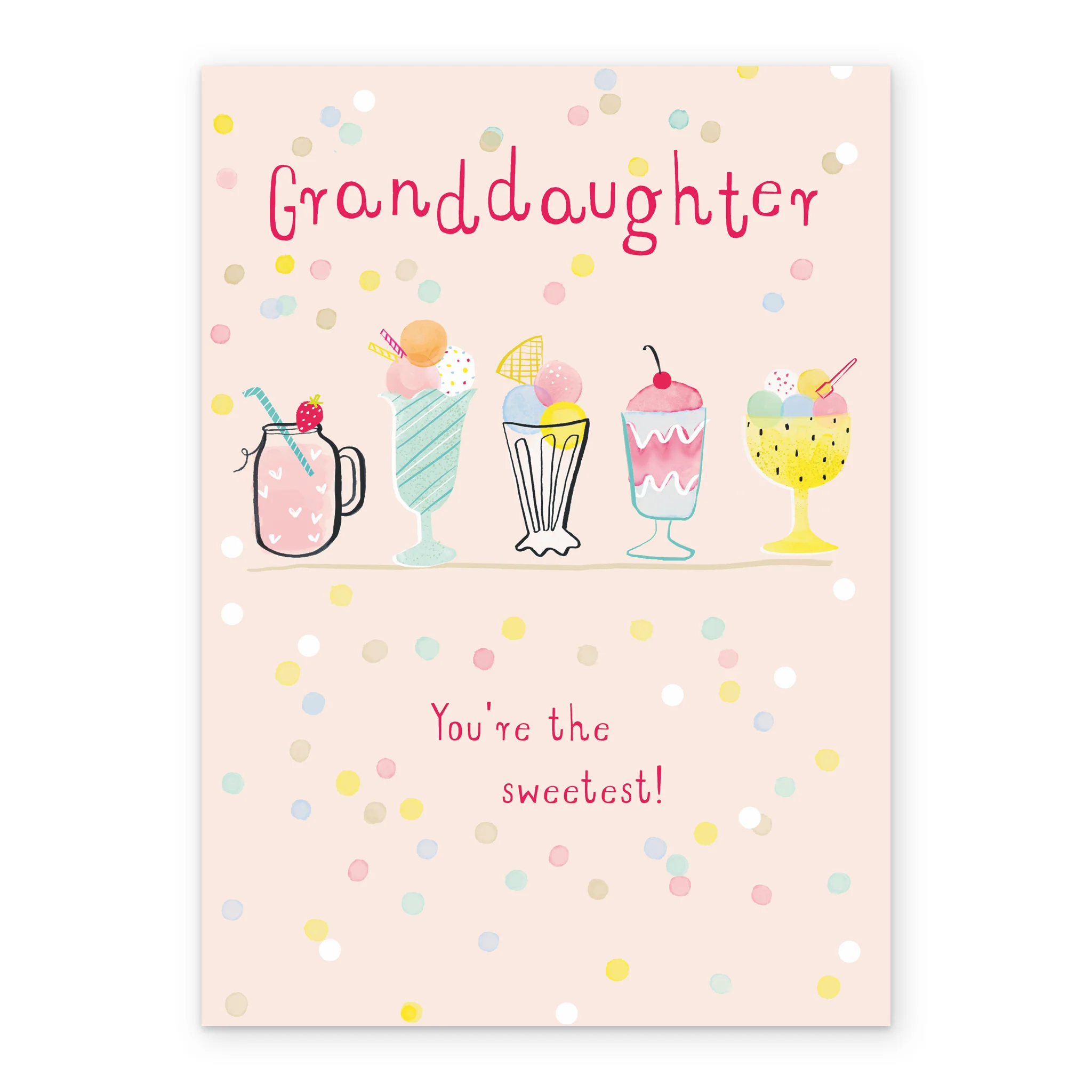 Personalised Sweet Sundae Granddaughter Birthday Card - Image 2