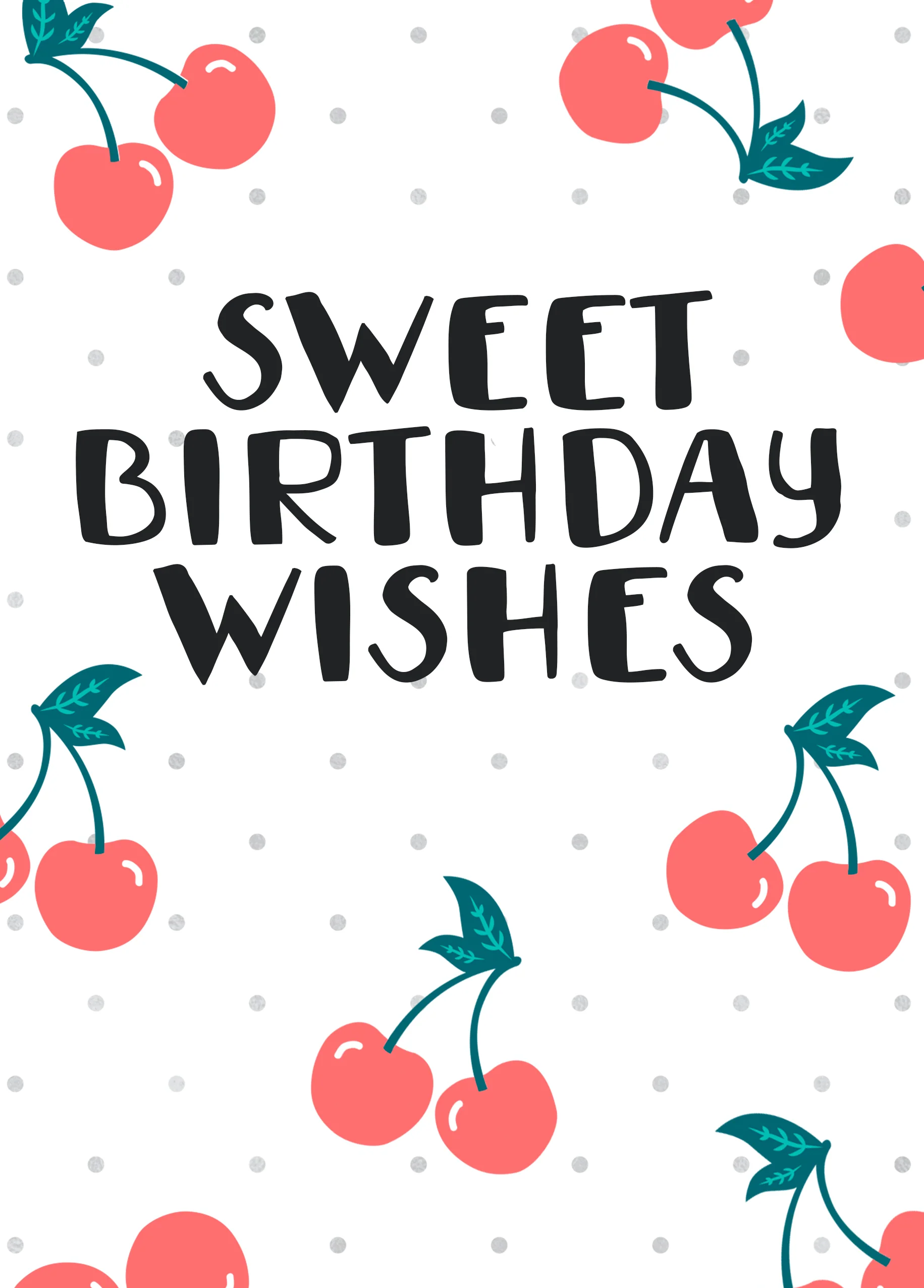 Personalised Sweet Wishes Birthday Card
