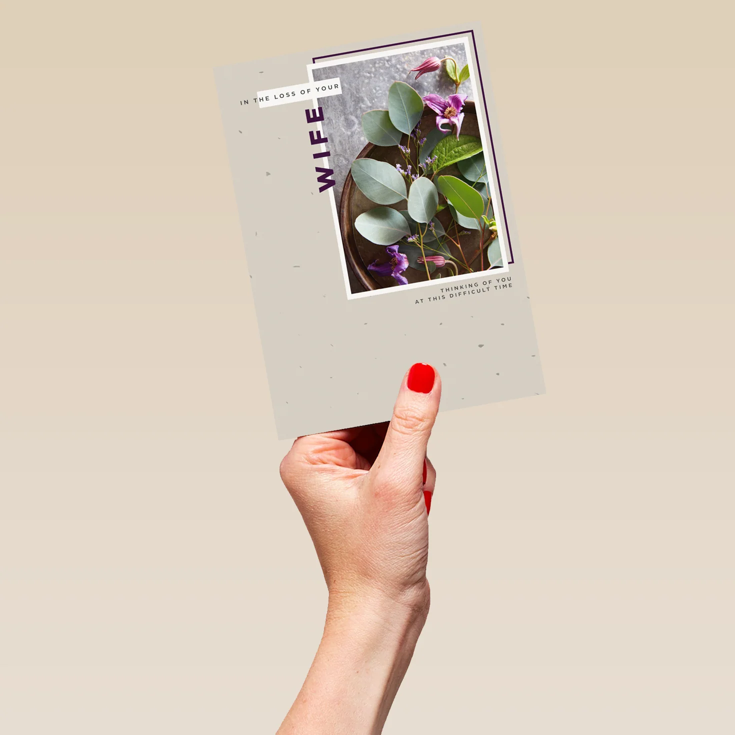 Personalised Sympathy Card for Loss of Wife - Image 5