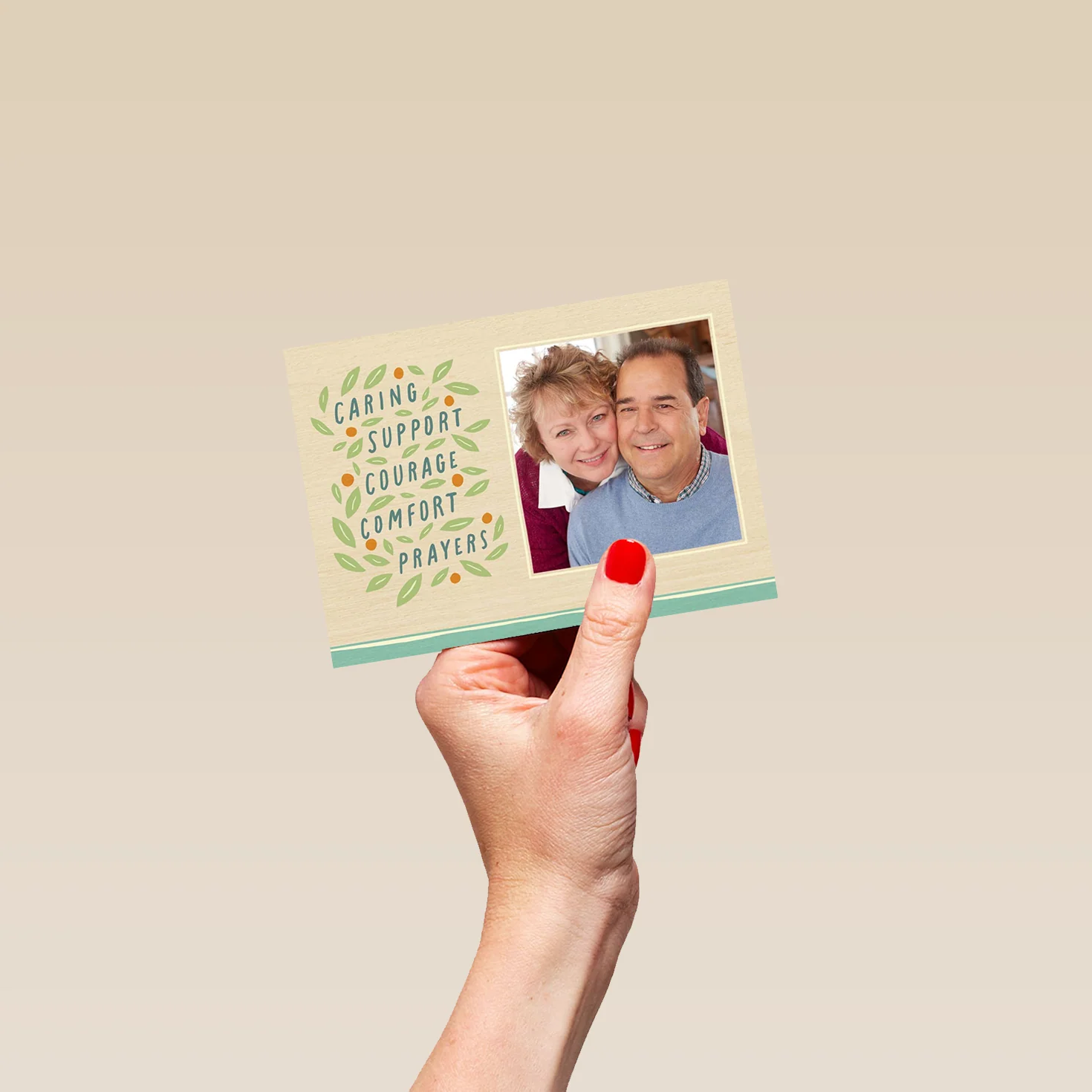 Personalised Sympathy & Prayers Sympathy Photo Card - Image 4