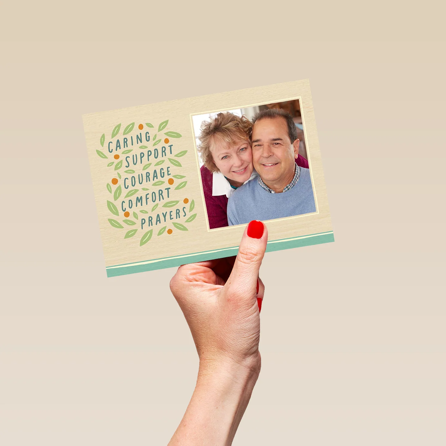 Personalised Sympathy & Prayers Sympathy Photo Card - Image 5
