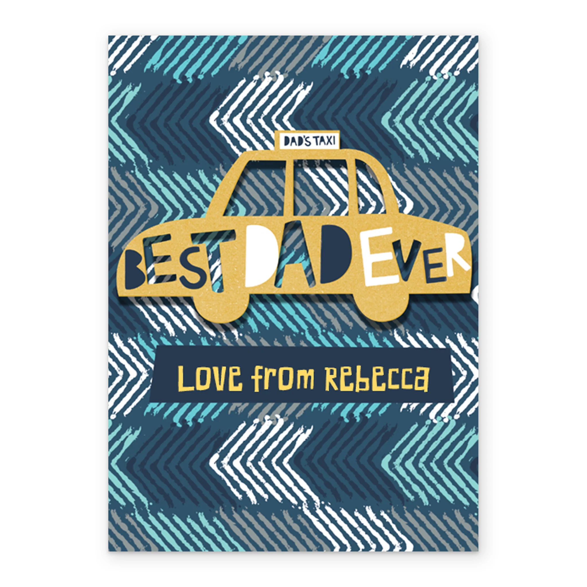 Personalised Taxi Service Birthday Card For Dad - Image 2