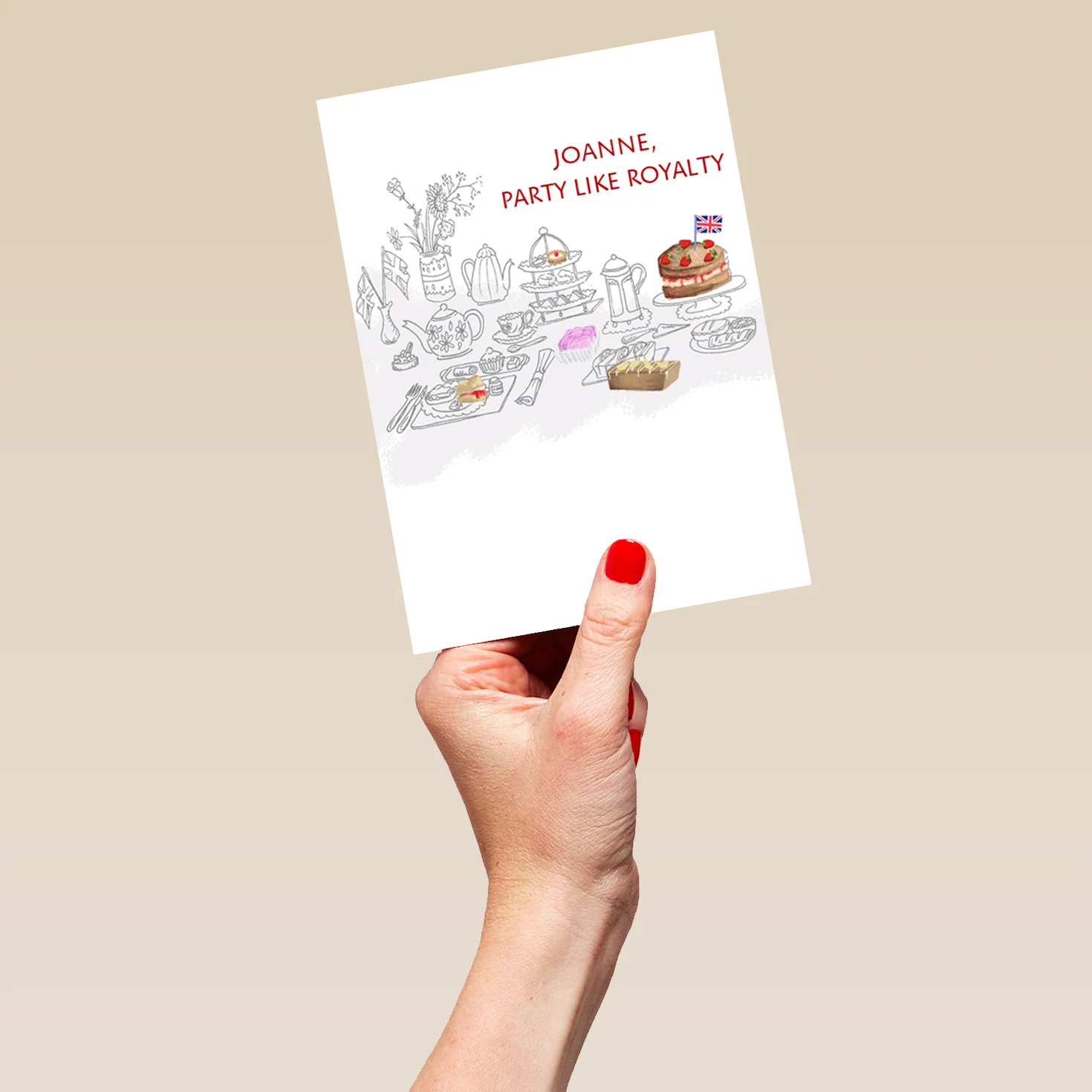 Personalised Tea Party Birthday Card - Image 5