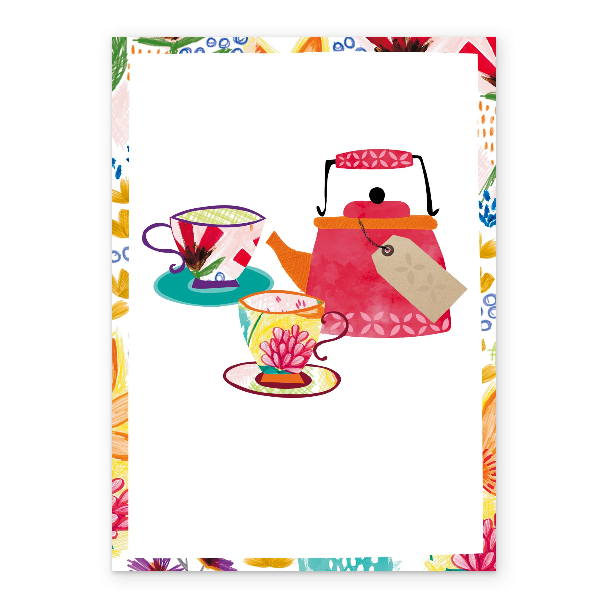 Personalised Teapot Cups And Saucers Card - Image 2