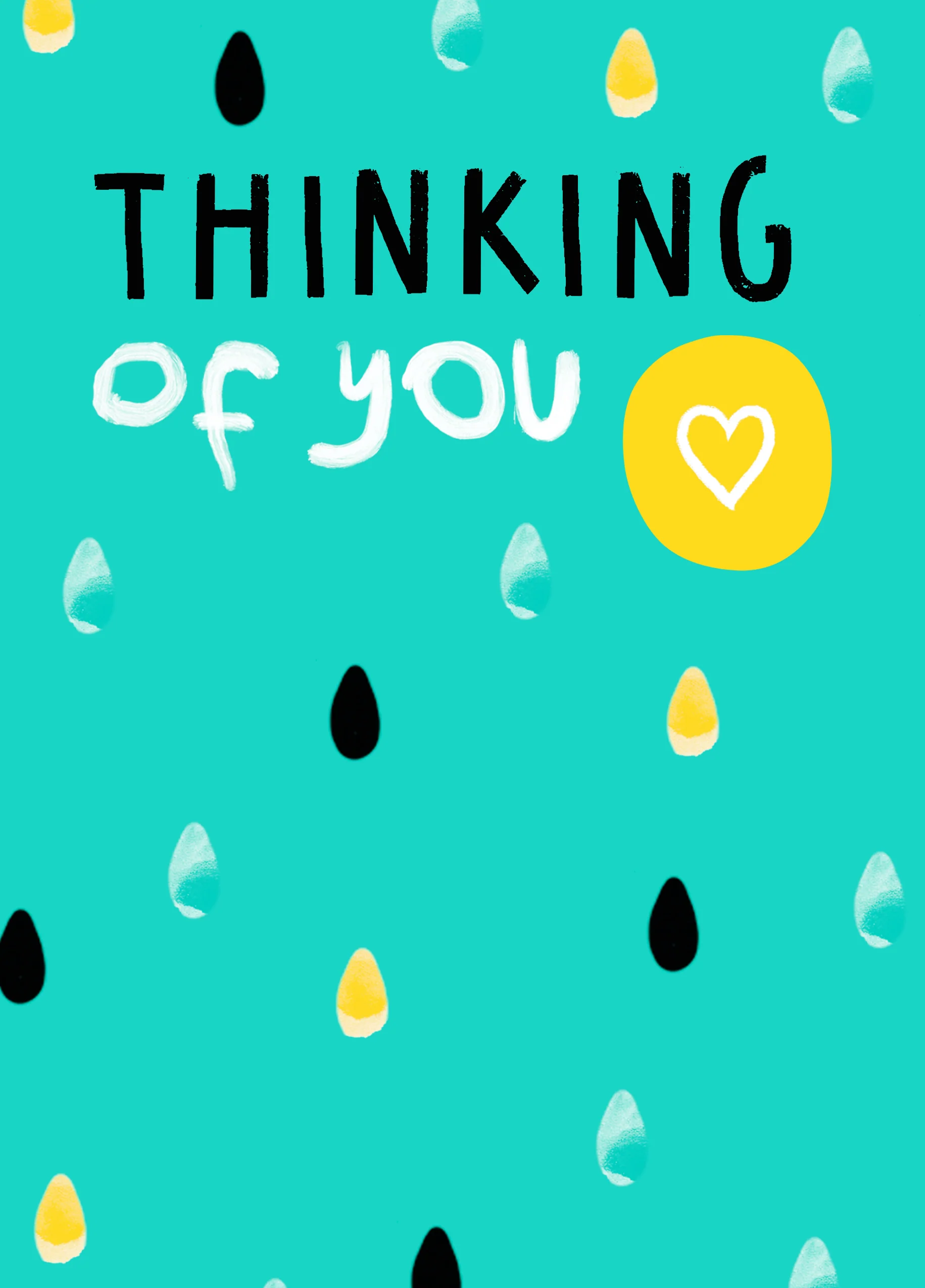 Personalised Tear Thinking of You Card