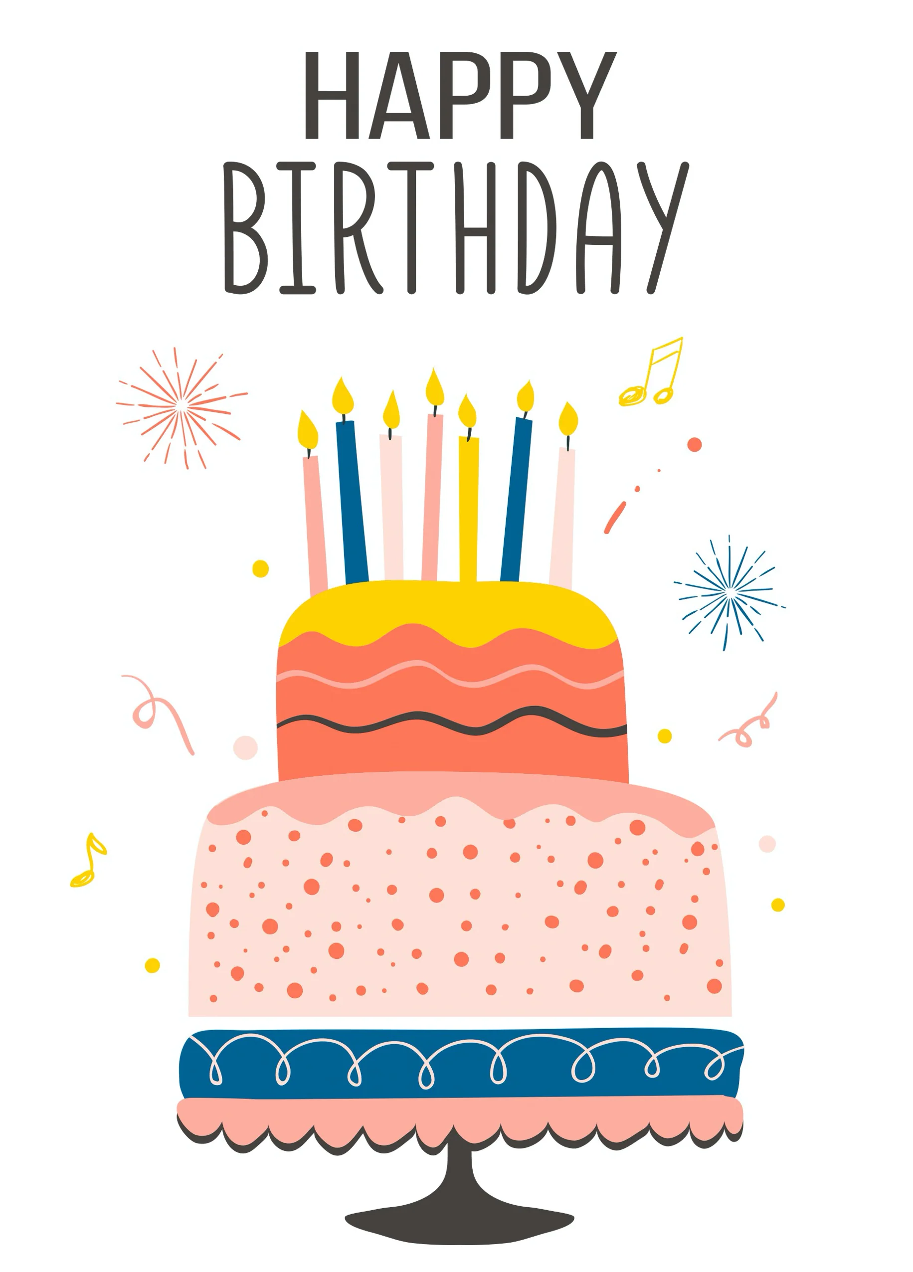 Personalised Teenage Girl Birthday Cake Card
