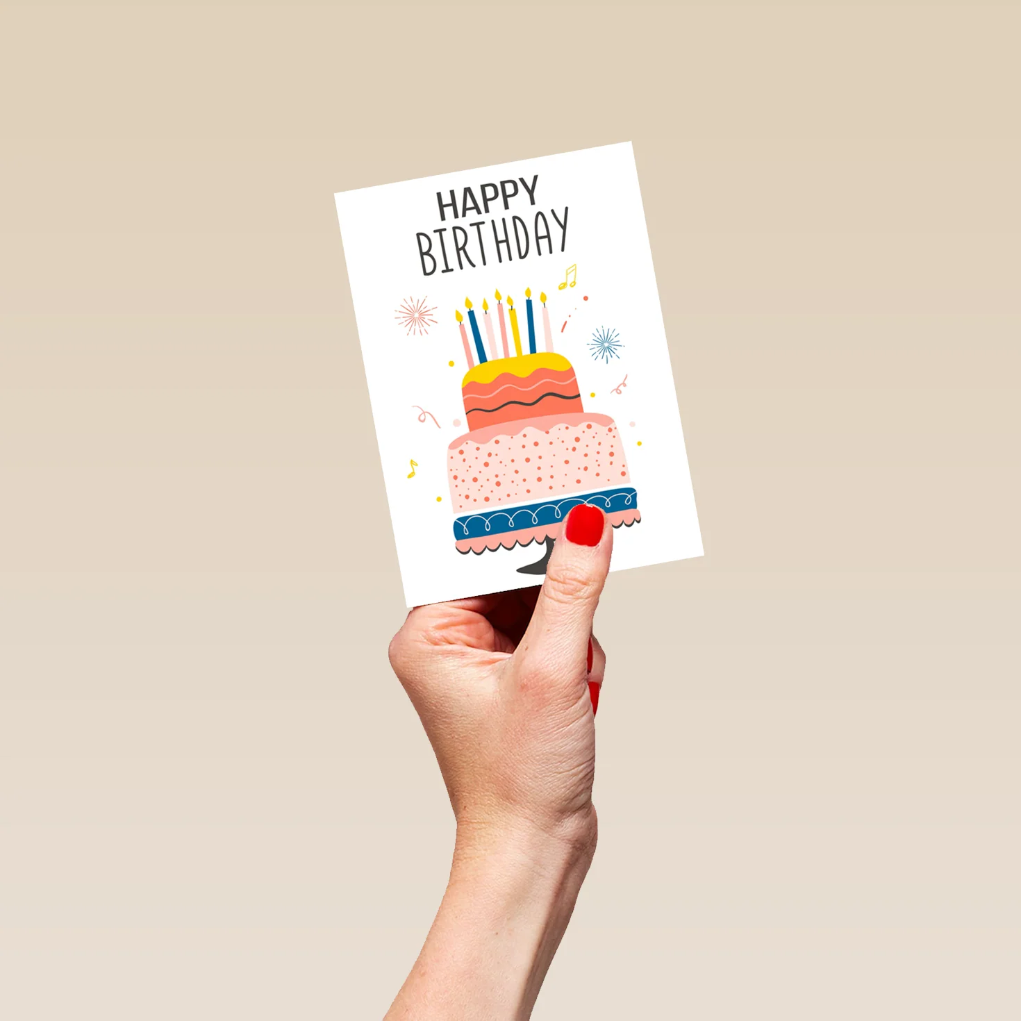 Personalised Teenage Girl Birthday Cake Card - Image 4