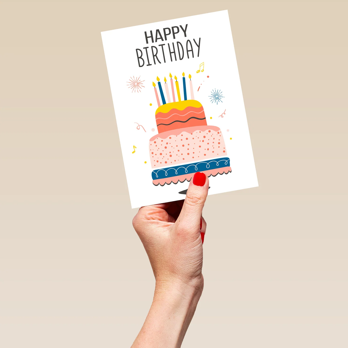 Personalised Teenage Girl Birthday Cake Card - Image 5