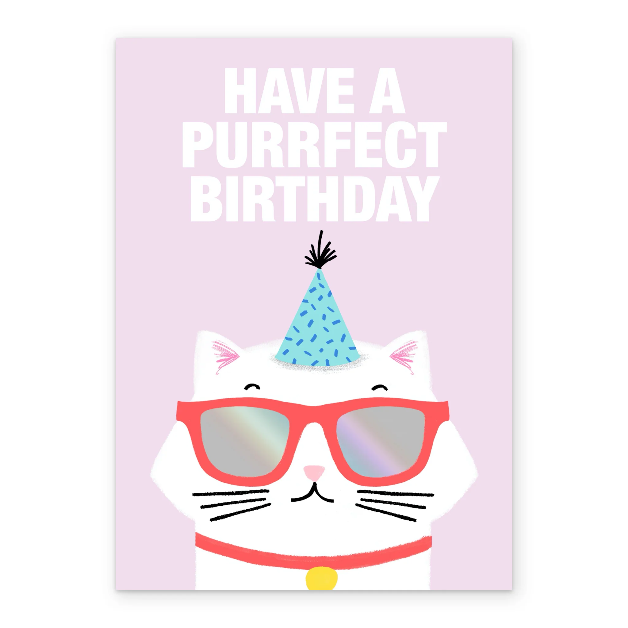 Personalised Teenage Girl Have A Purrfect Birthday Card - Image 2