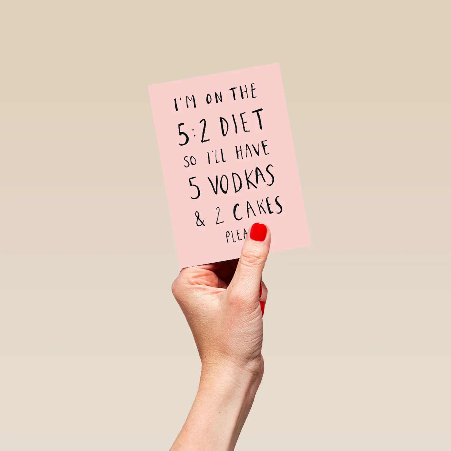 Personalised Text Funny Diet Birthday Card - Image 4