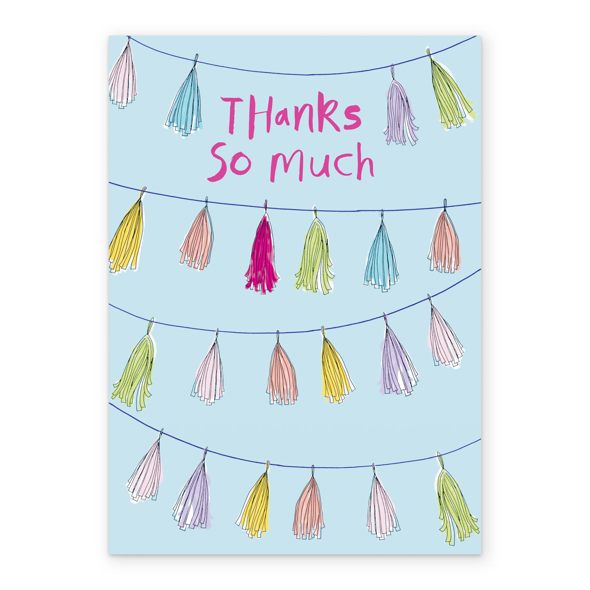 Personalised Thank You Card with Bunting Design - Image 2