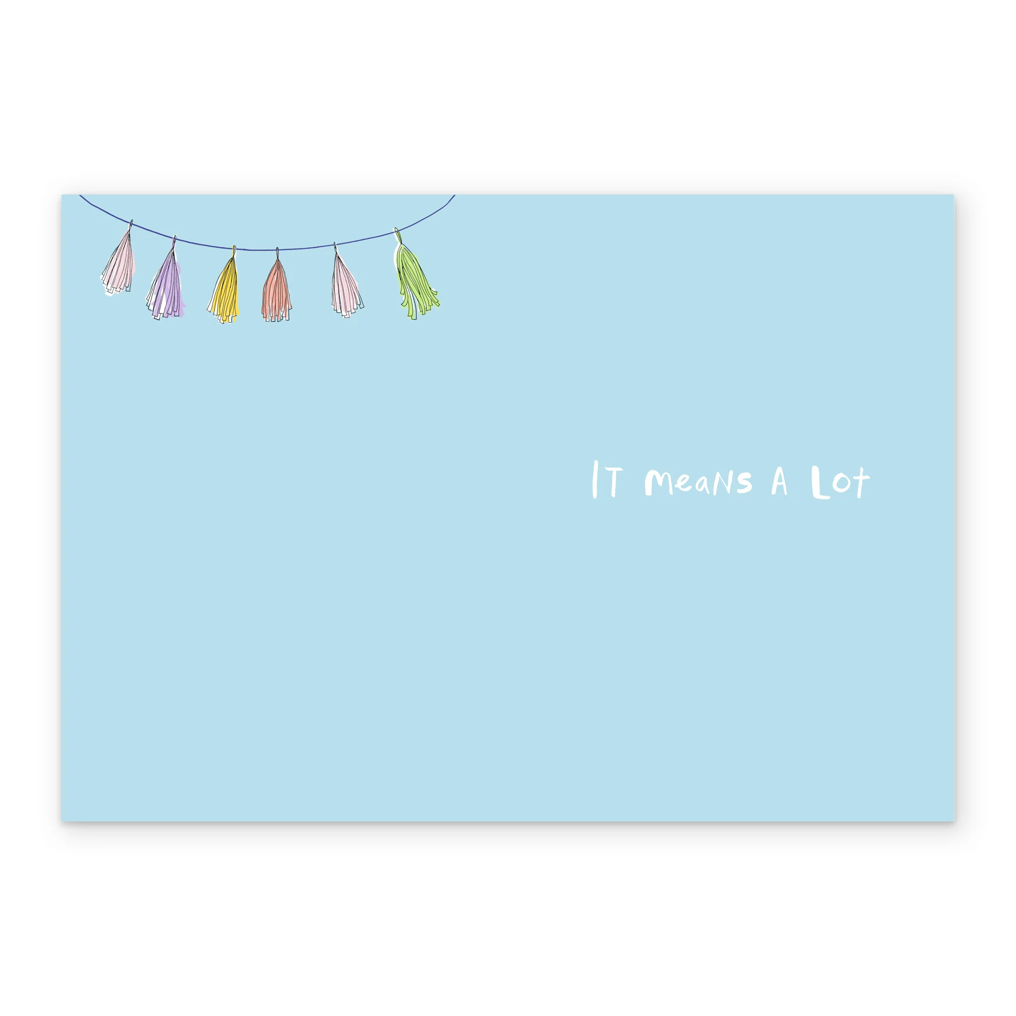 Personalised Thank You Card with Bunting Design - Image 3