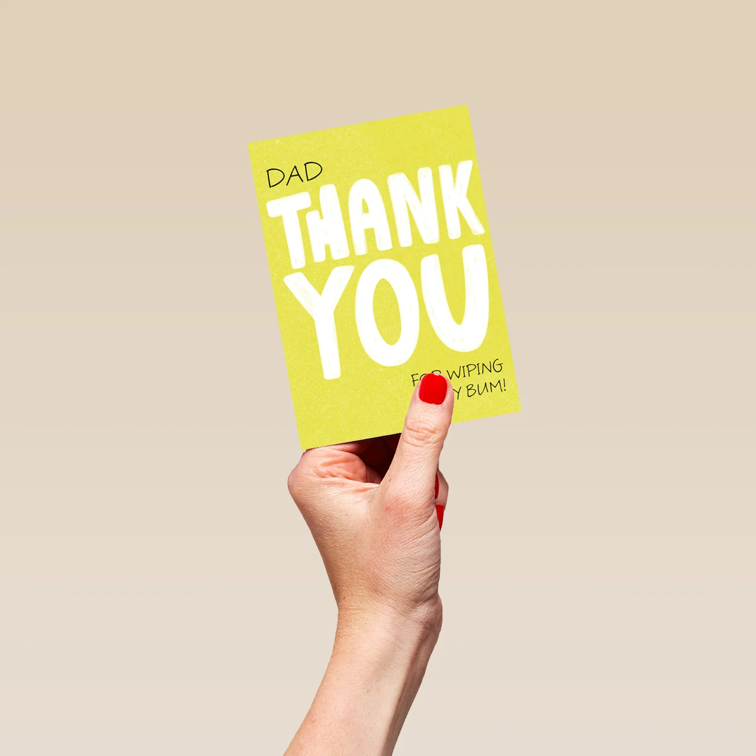 Personalised Thank You For Wiping My Bum Dad Card - Image 4
