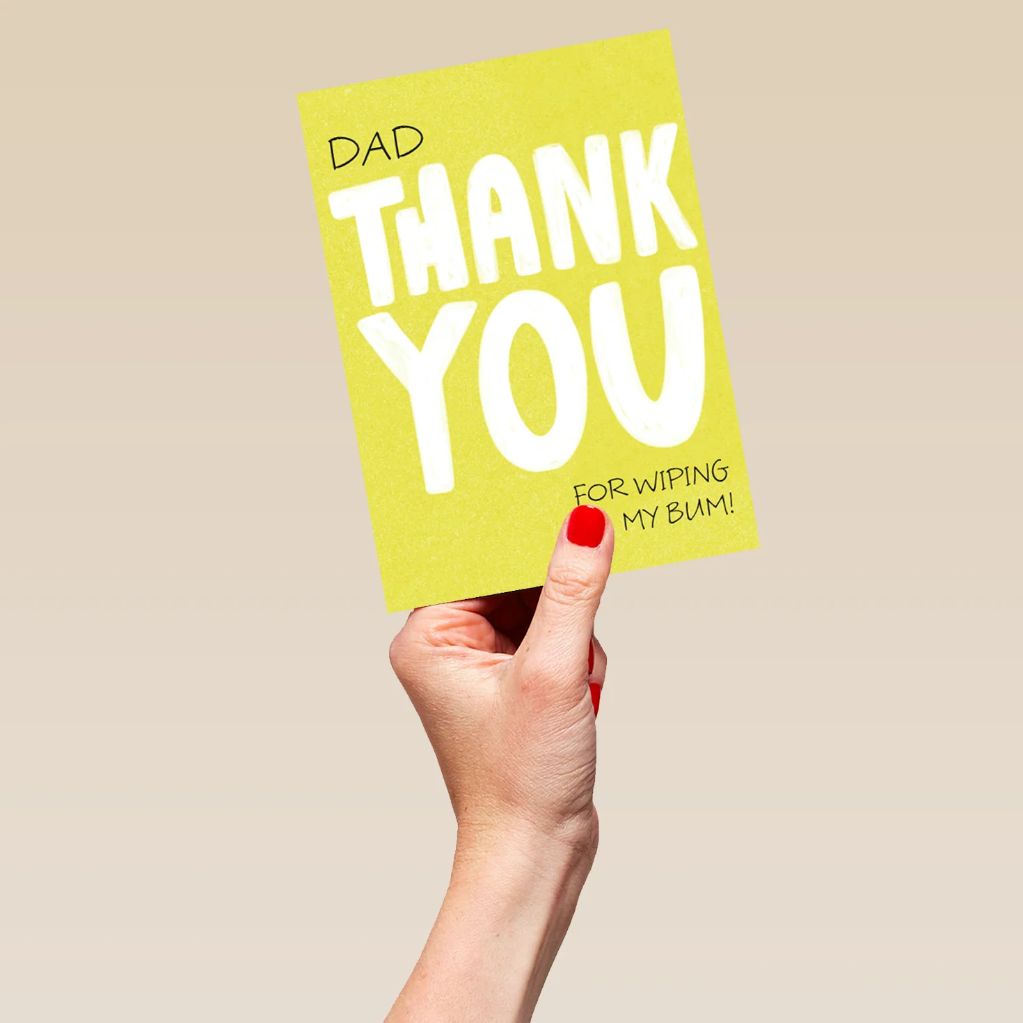 Personalised Thank You For Wiping My Bum Dad Card - Image 5