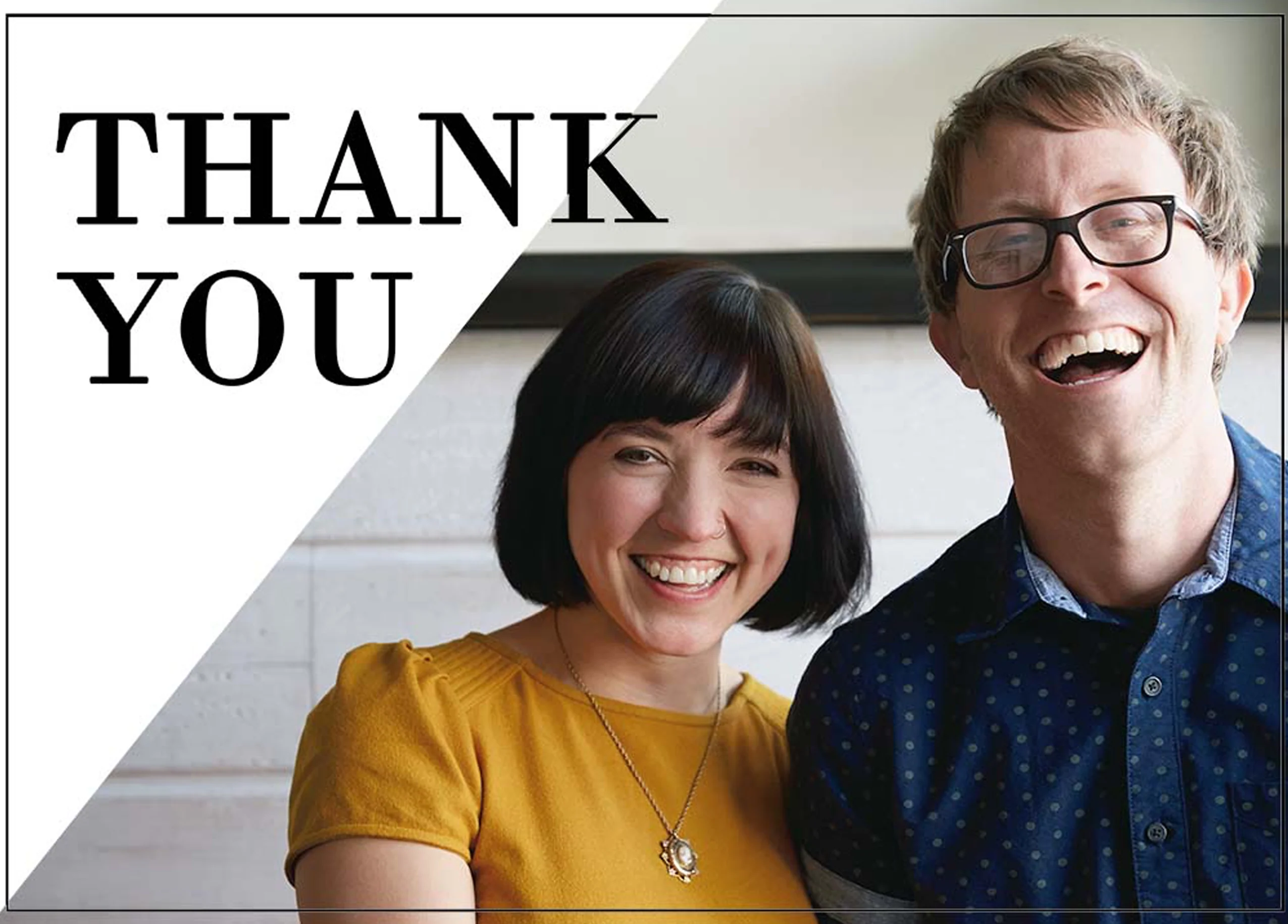 Personalised Thank You Photo Card