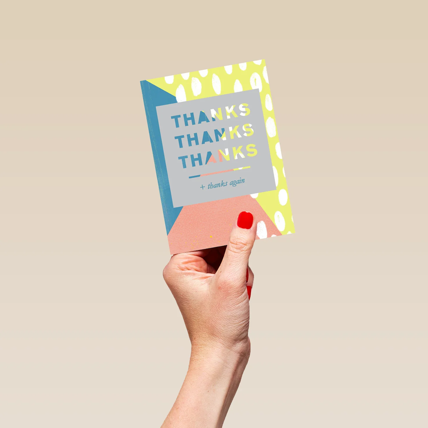 Personalised Thank You Repeat Pattern Card - Image 4
