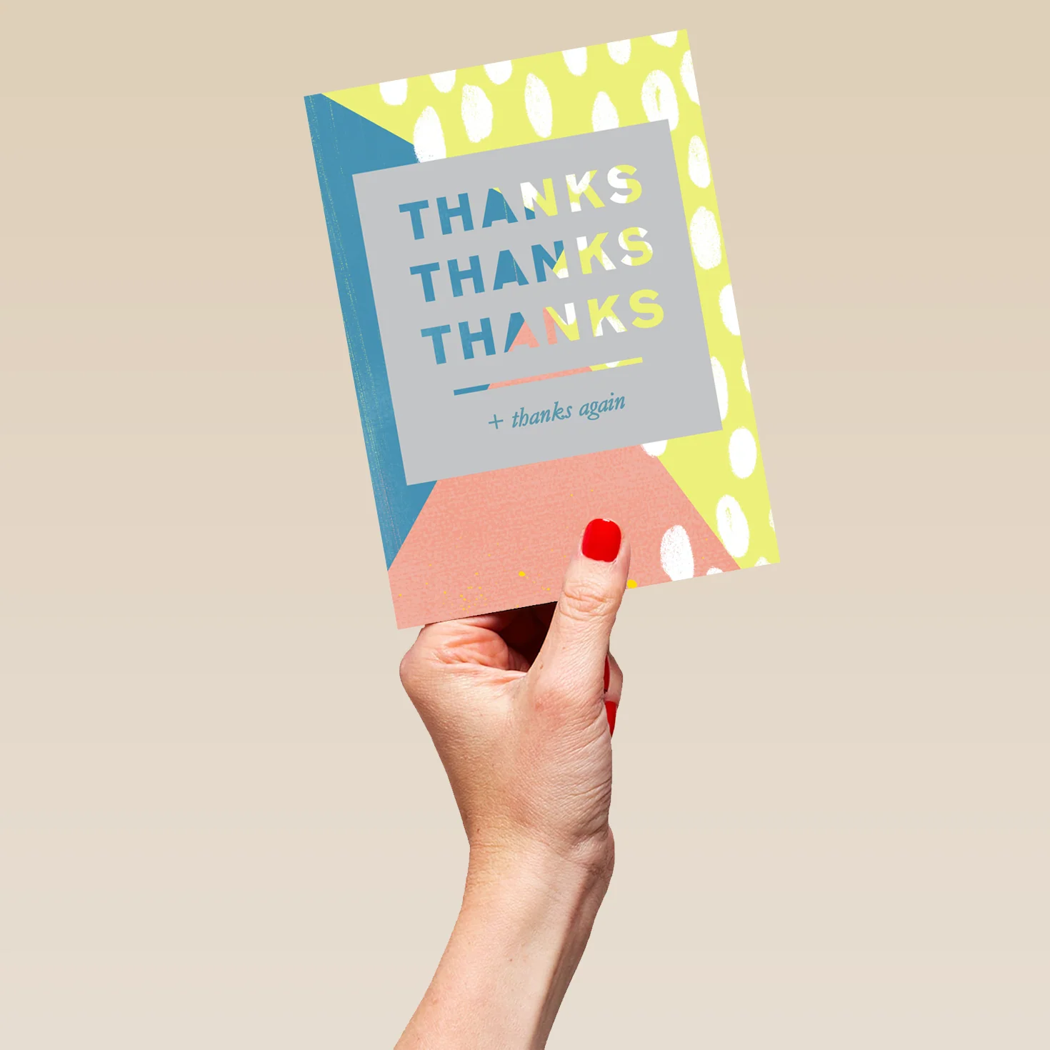 Personalised Thank You Repeat Pattern Card - Image 5