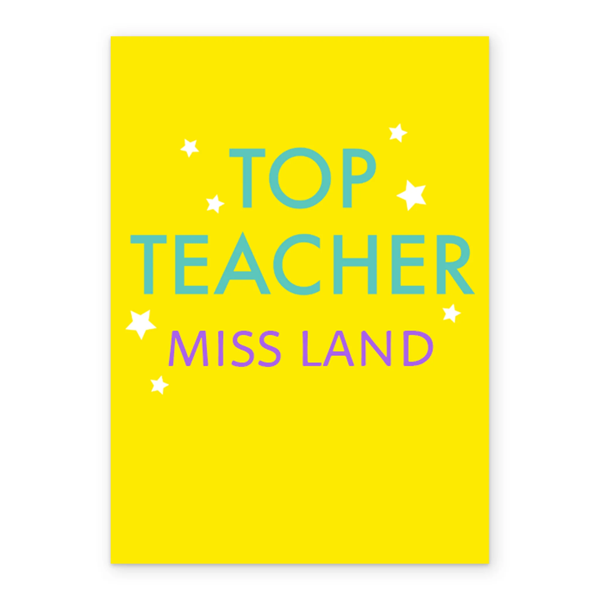 Personalised Thank You Teacher Card - Image 2