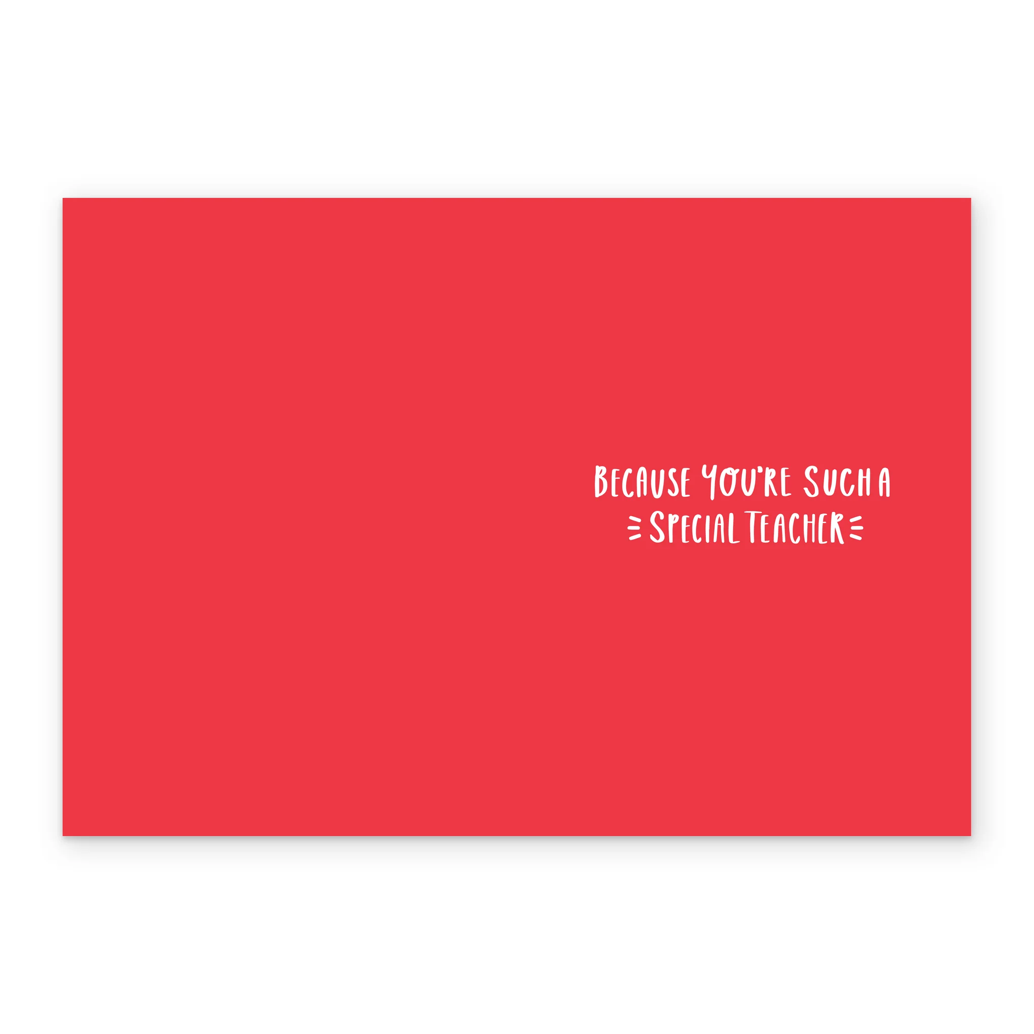 Personalised Thank You Very Special Teacher Flowers Card - Image 3