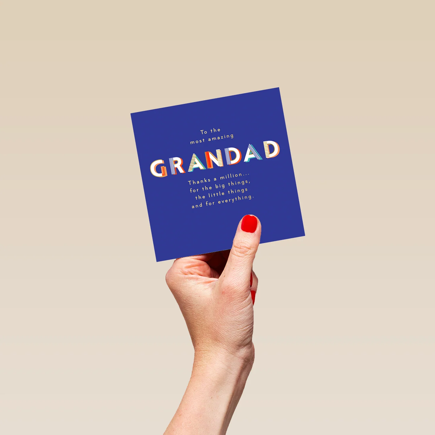 Personalised 'Thanks A Million' Birthday Card for Grandad - Image 4