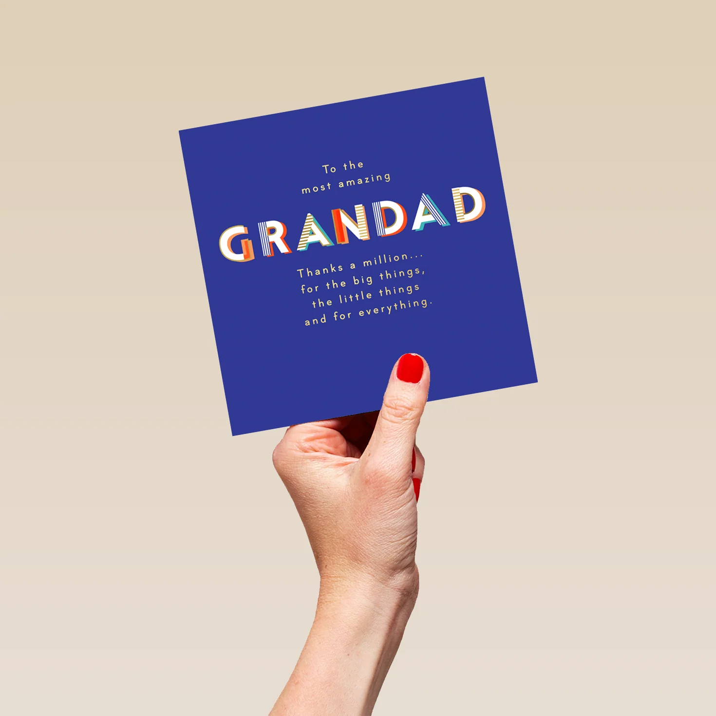 Personalised 'Thanks A Million' Birthday Card for Grandad - Image 5
