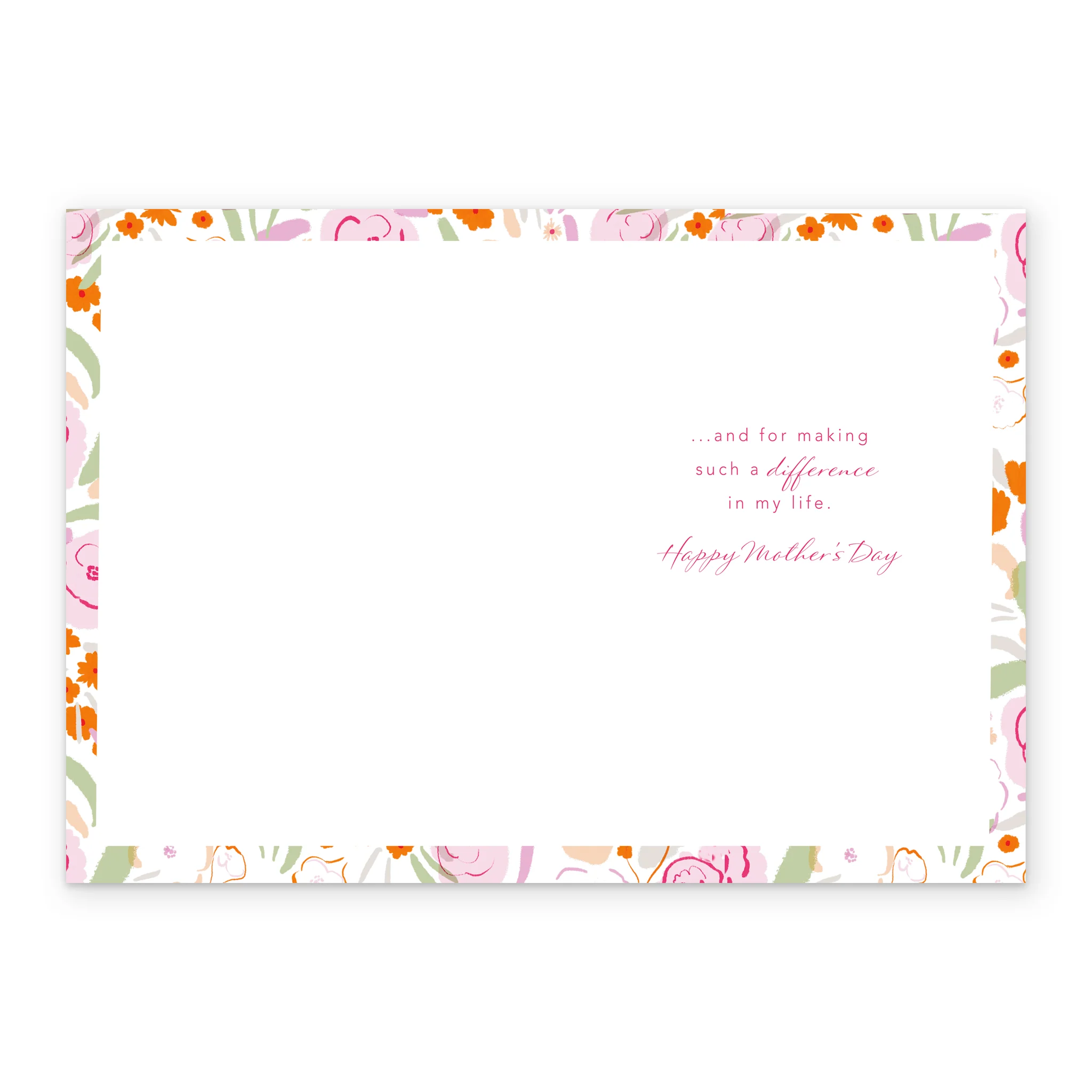 Personalised Thanks For All Your Care Flowers Mother's Day Photo Upload Card - Image 3