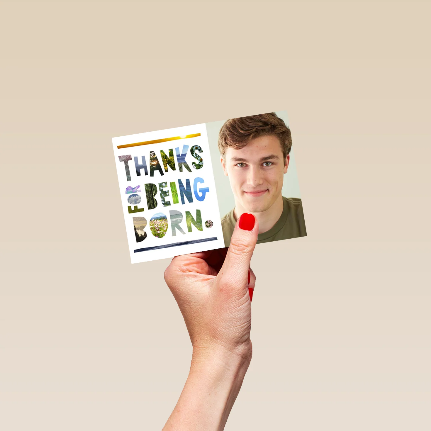 Personalised Thanks For Being Born Card - Image 4