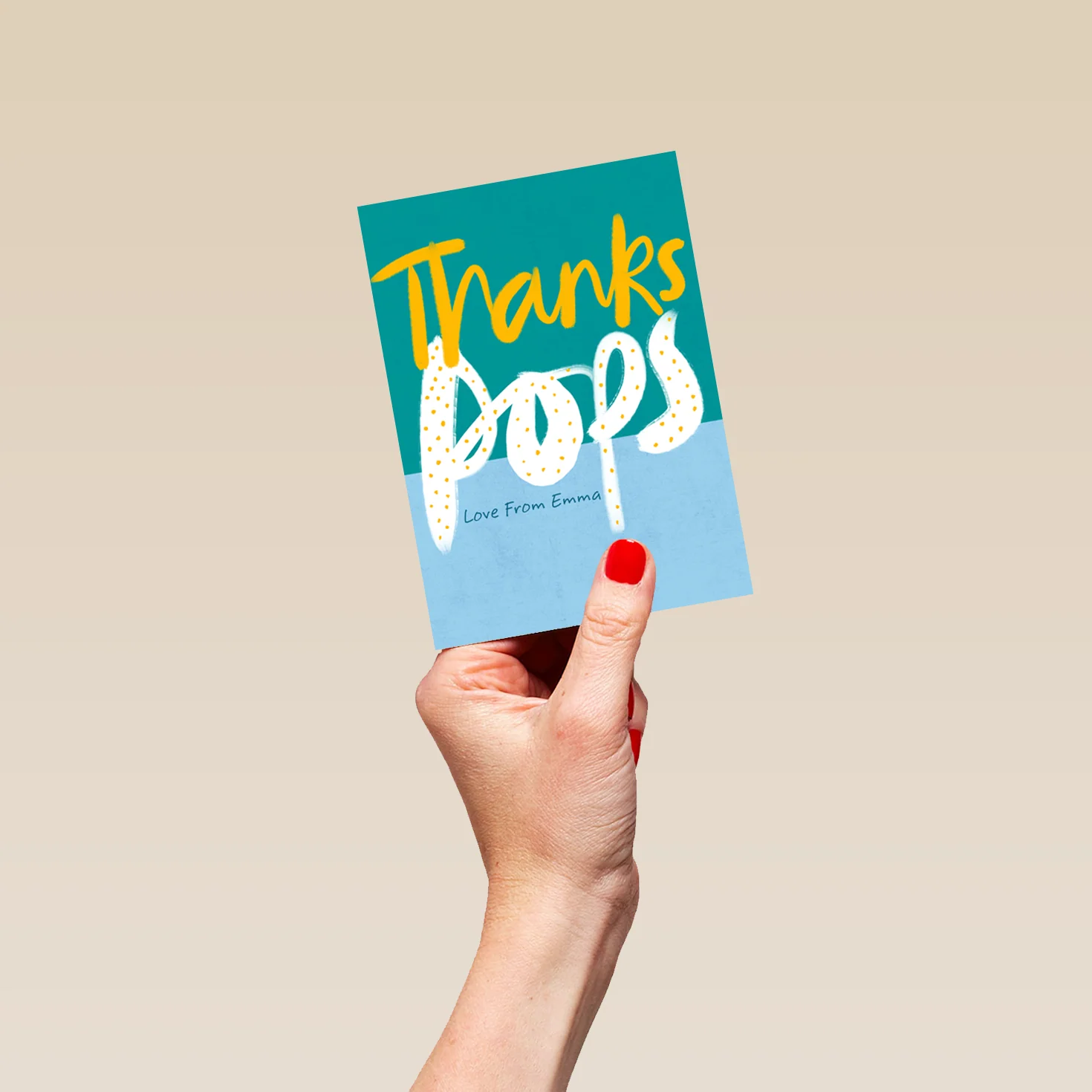 Personalised Thanks Pops Dad Birthday Card - Image 4