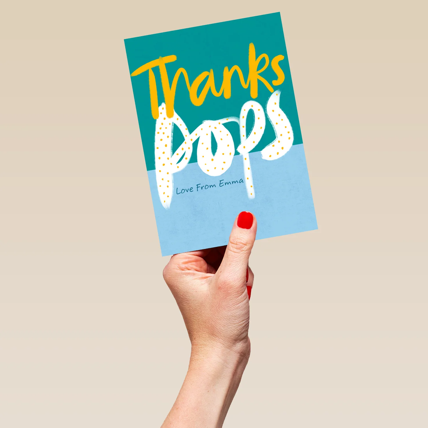 Personalised Thanks Pops Dad Birthday Card - Image 5