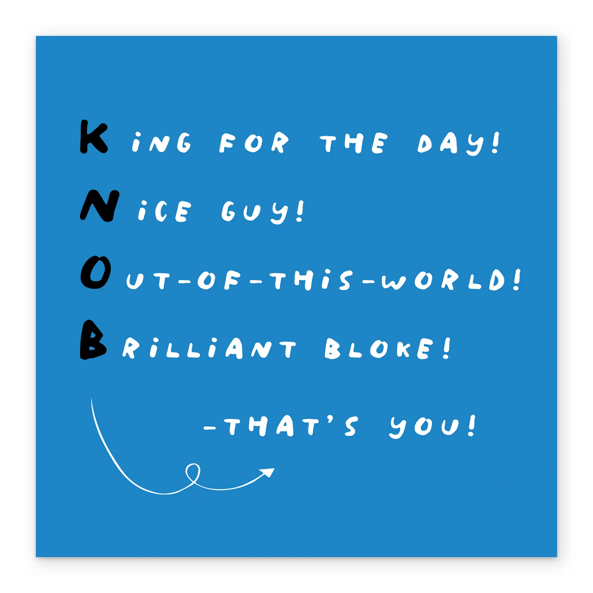 Personalised 'That's You' Text Led Funny Father's Day Card - Image 2